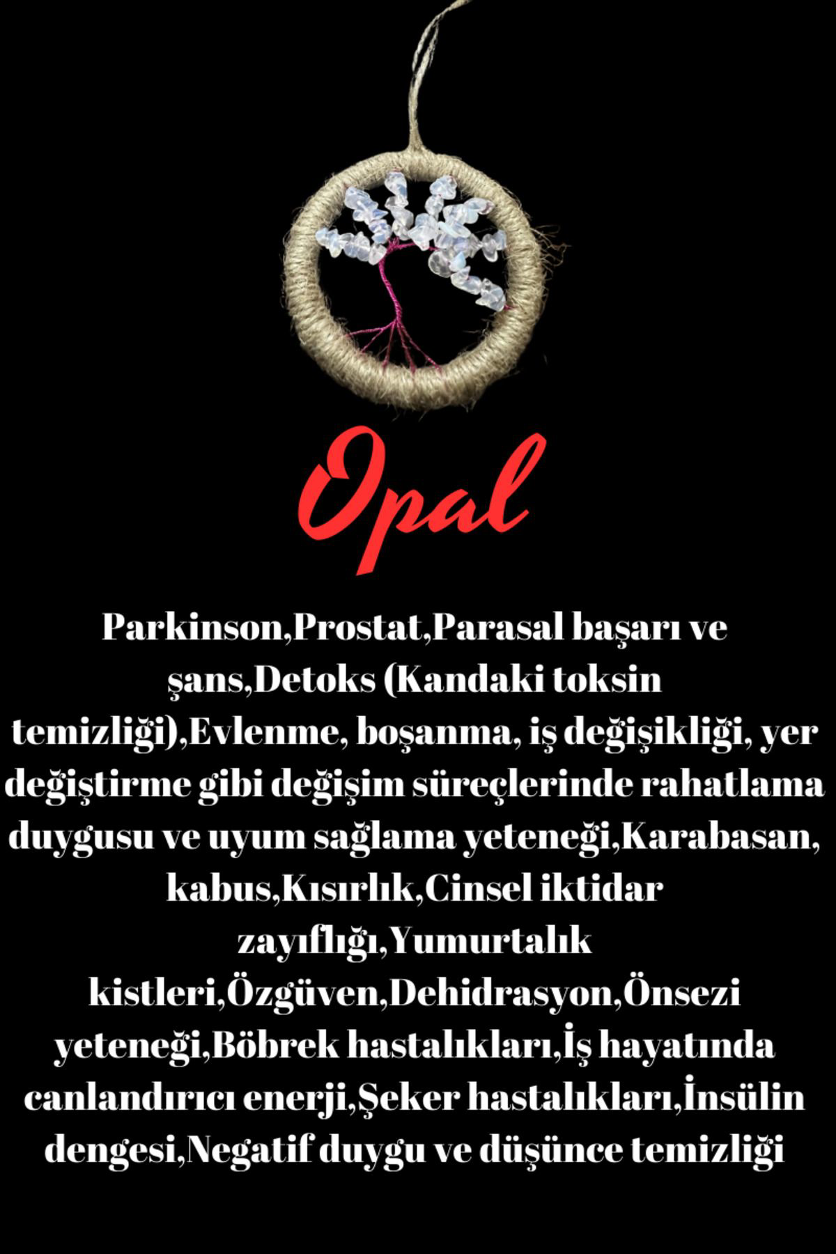 Sertifikalı Opal Doğal Taş El Yapımı Duvar Süsü & Araba Süsü & Ka