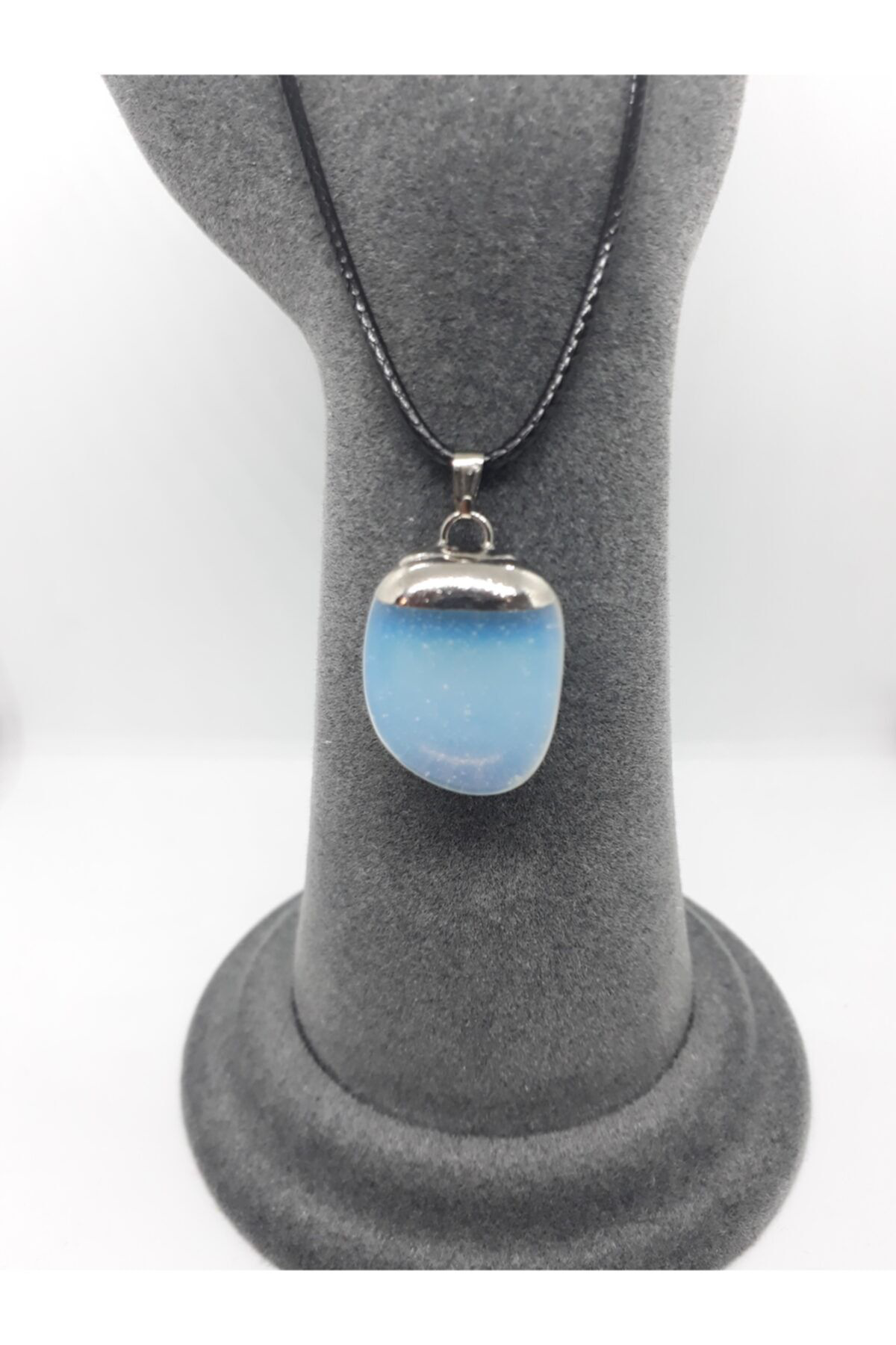 Sertifikalı Opal Taşı Doğal Taş Kolye (ZİNCİR VE İP DAHİL) Sertifikalı Opal Taşı Doğal Taş Kolye (ZİNCİR VE İP DAHİL)