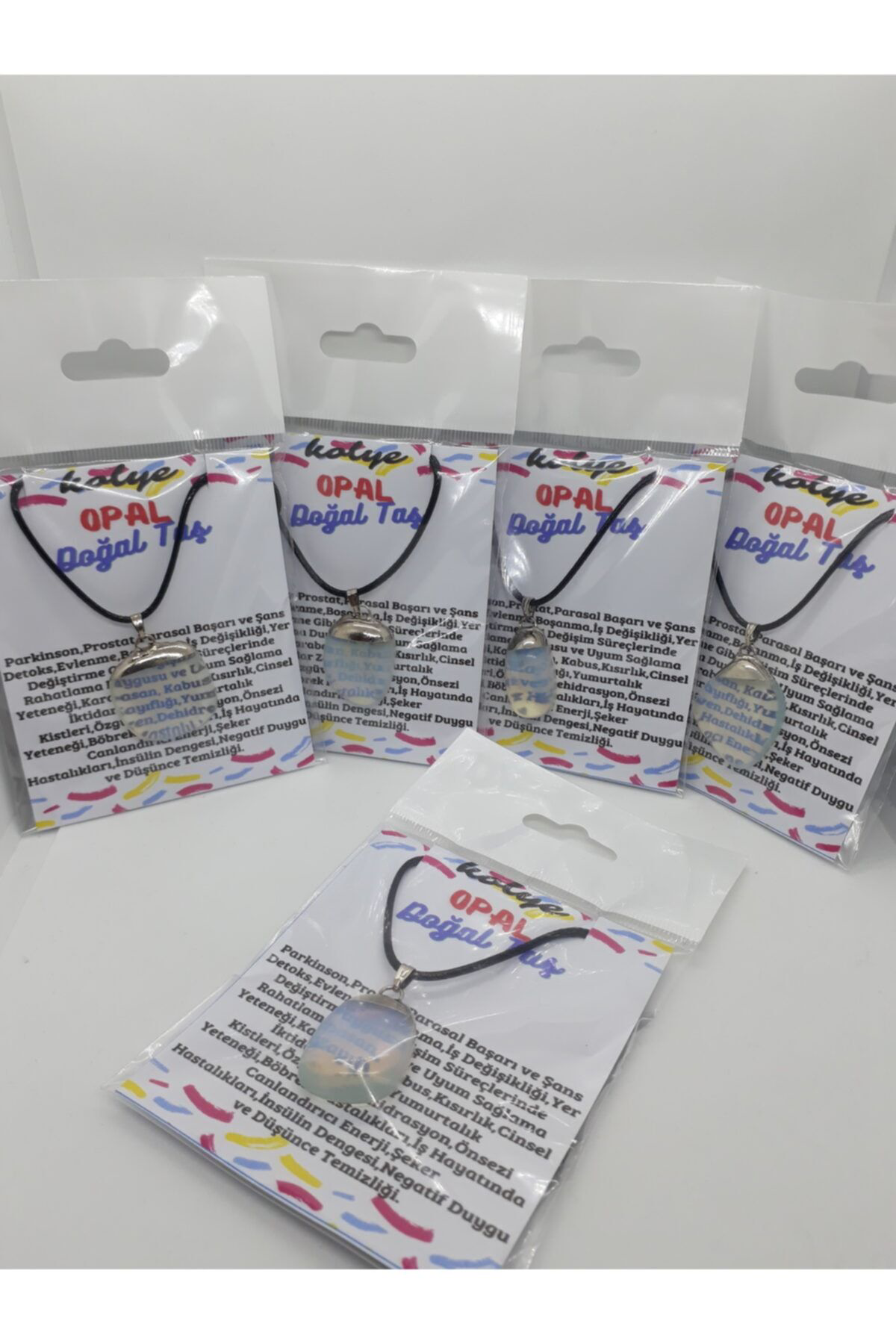 Sertifikalı Opal Taşı Doğal Taş Kolye (ZİNCİR VE İP DAHİL) Sertifikalı Opal Taşı Doğal Taş Kolye (ZİNCİR VE İP DAHİL)
