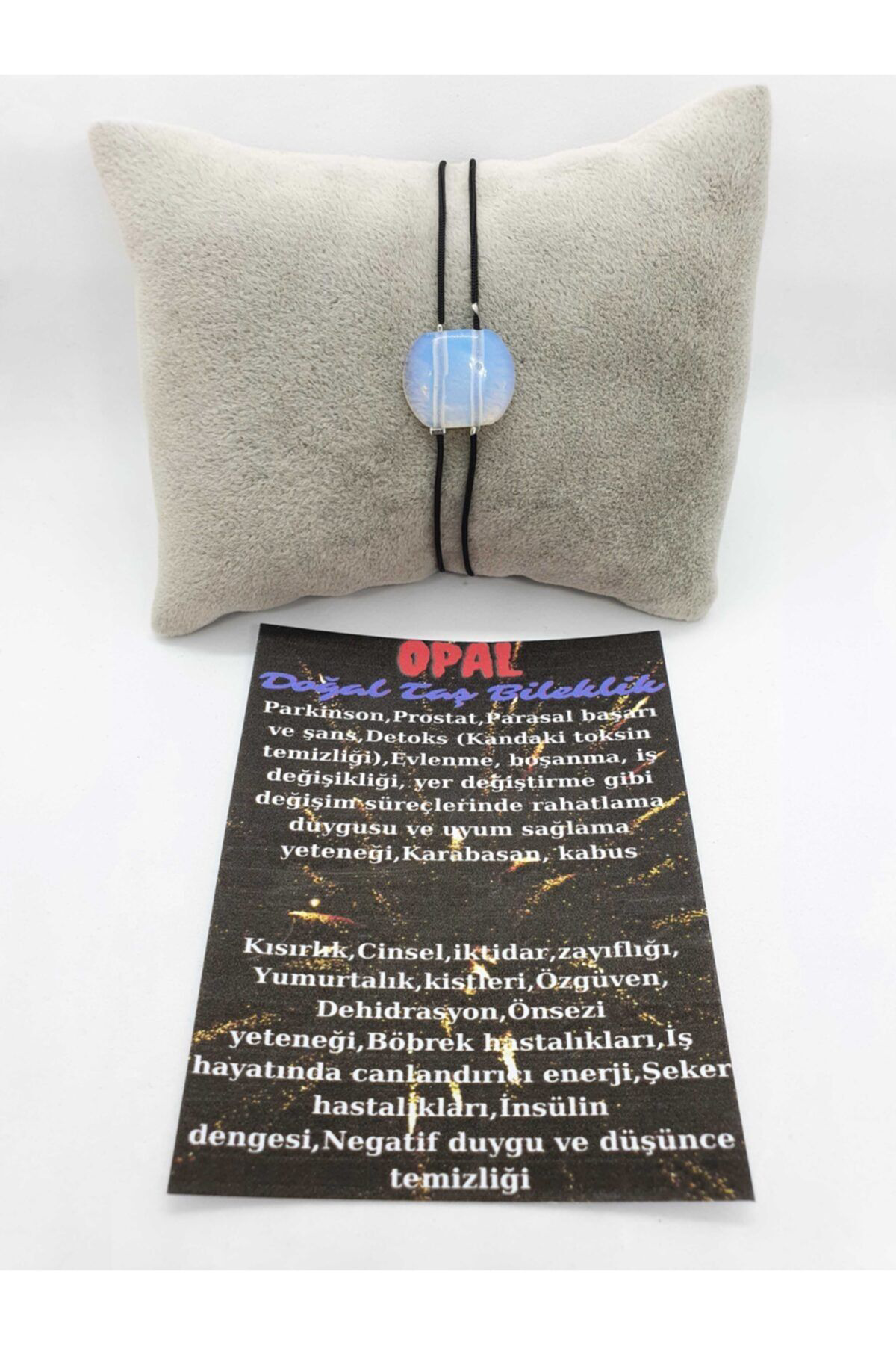 Sertifikalı Opal Doğal Taş Tasarım Bileklik