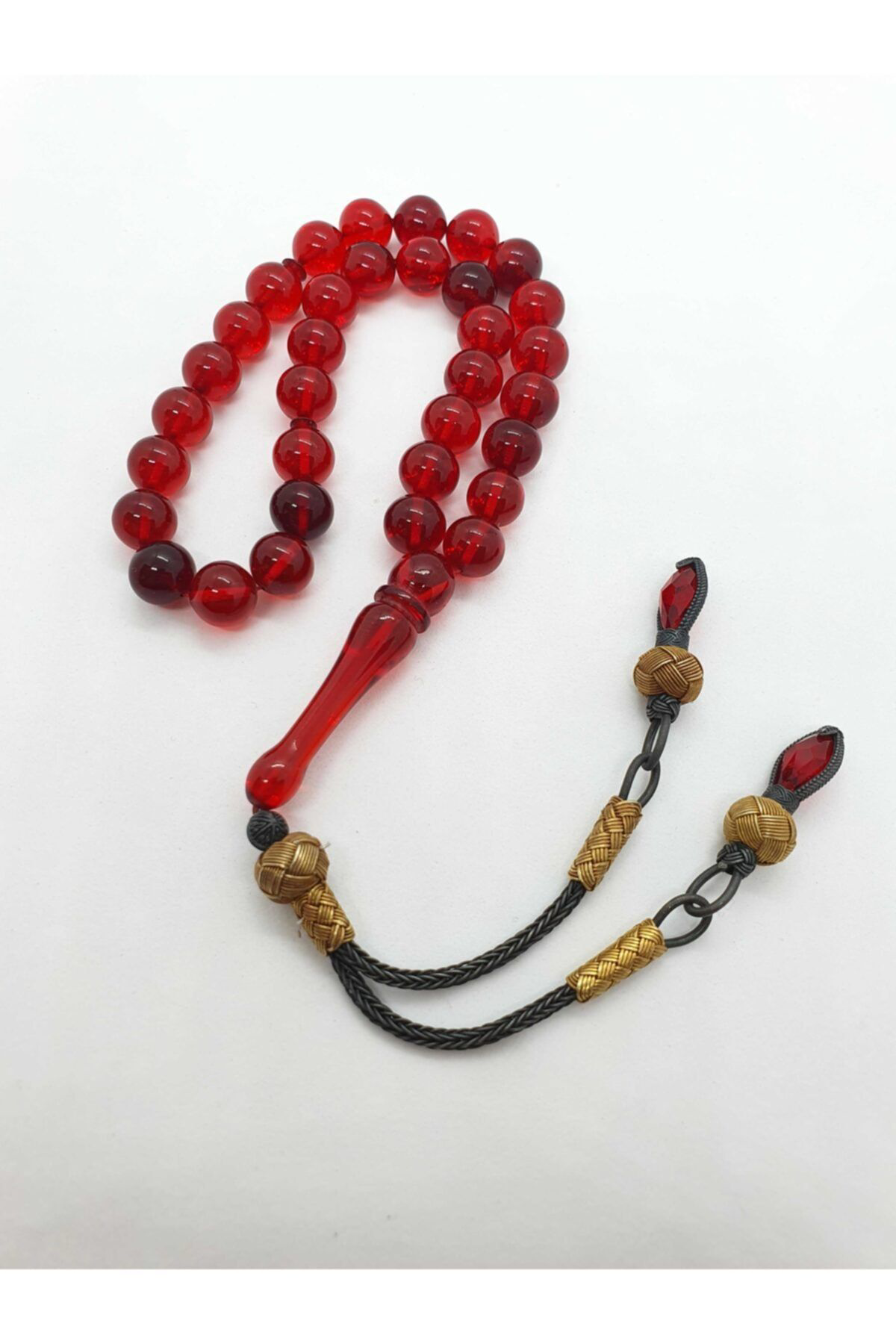 Sertifikalı Orijinal Sıkma Kehribar Küre Kesim 9mm Tespih Gümüş K