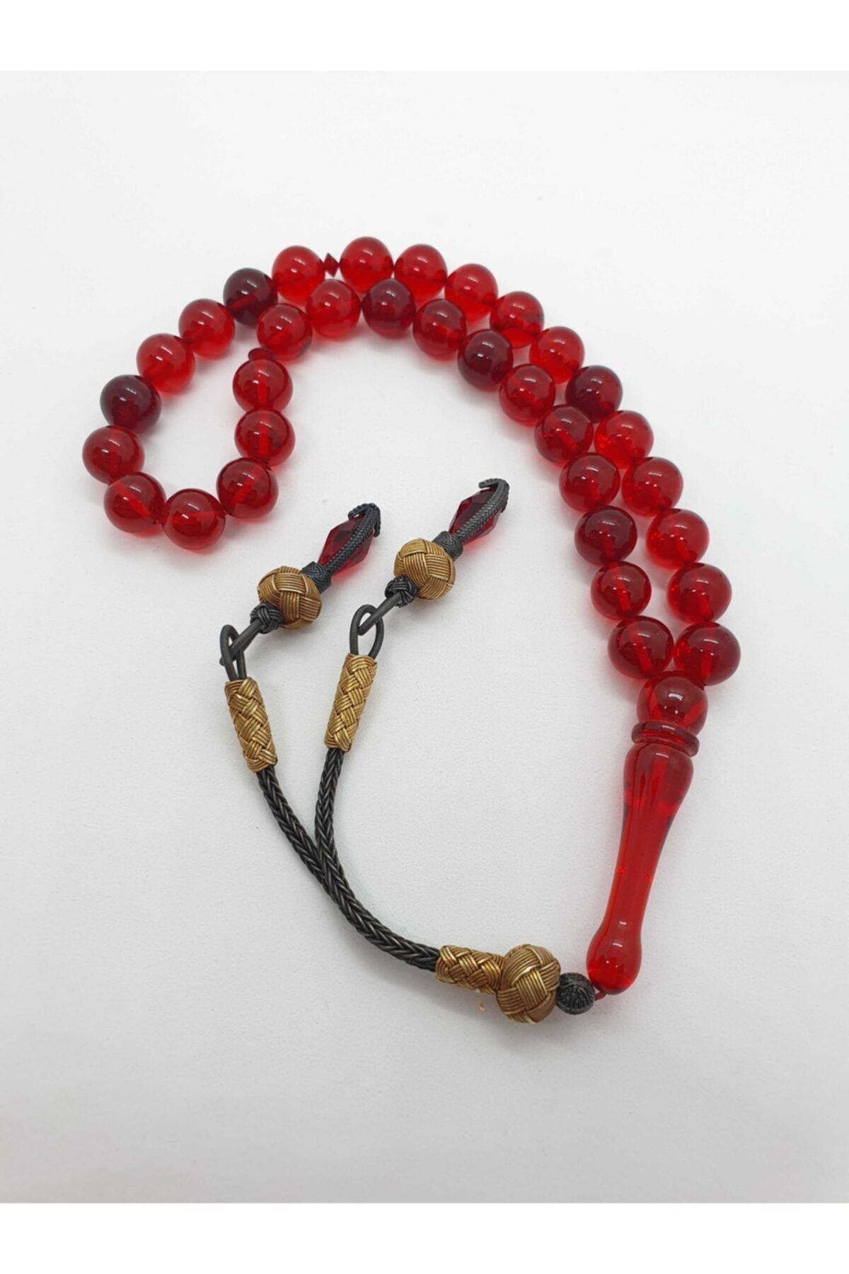 Sertifikalı Orijinal Sıkma Kehribar Küre Kesim 9mm Tespih Gümüş K