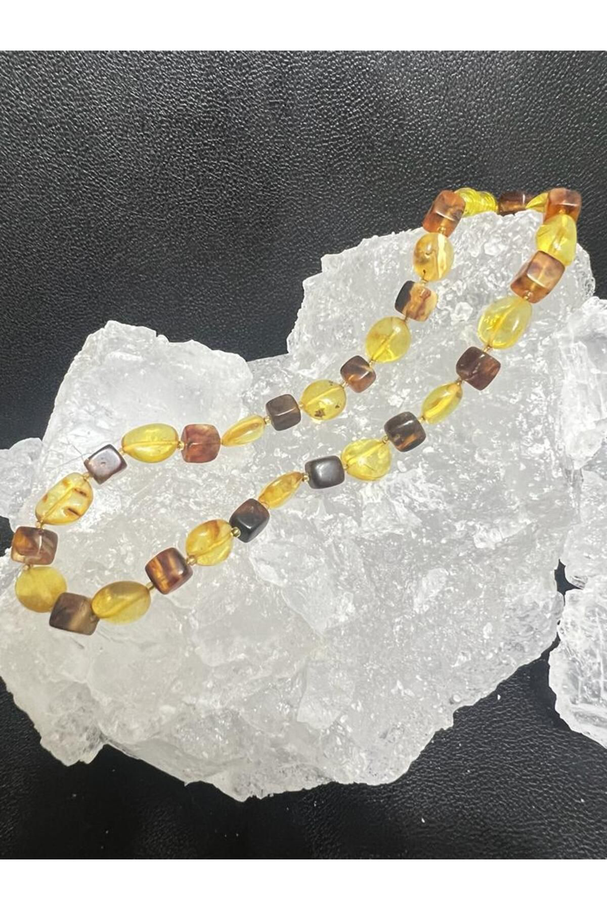 Sertifikalı Orijinal Kehribar Bebek Kolyesi AAA Kalite Sürpriz He