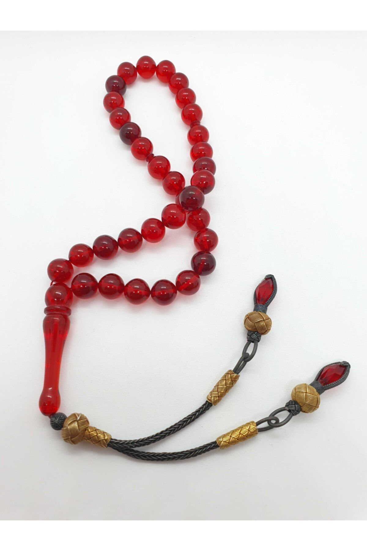 Sertifikalı Orijinal Sıkma Kehribar Küre Kesim 9mm Tespih Gümüş K