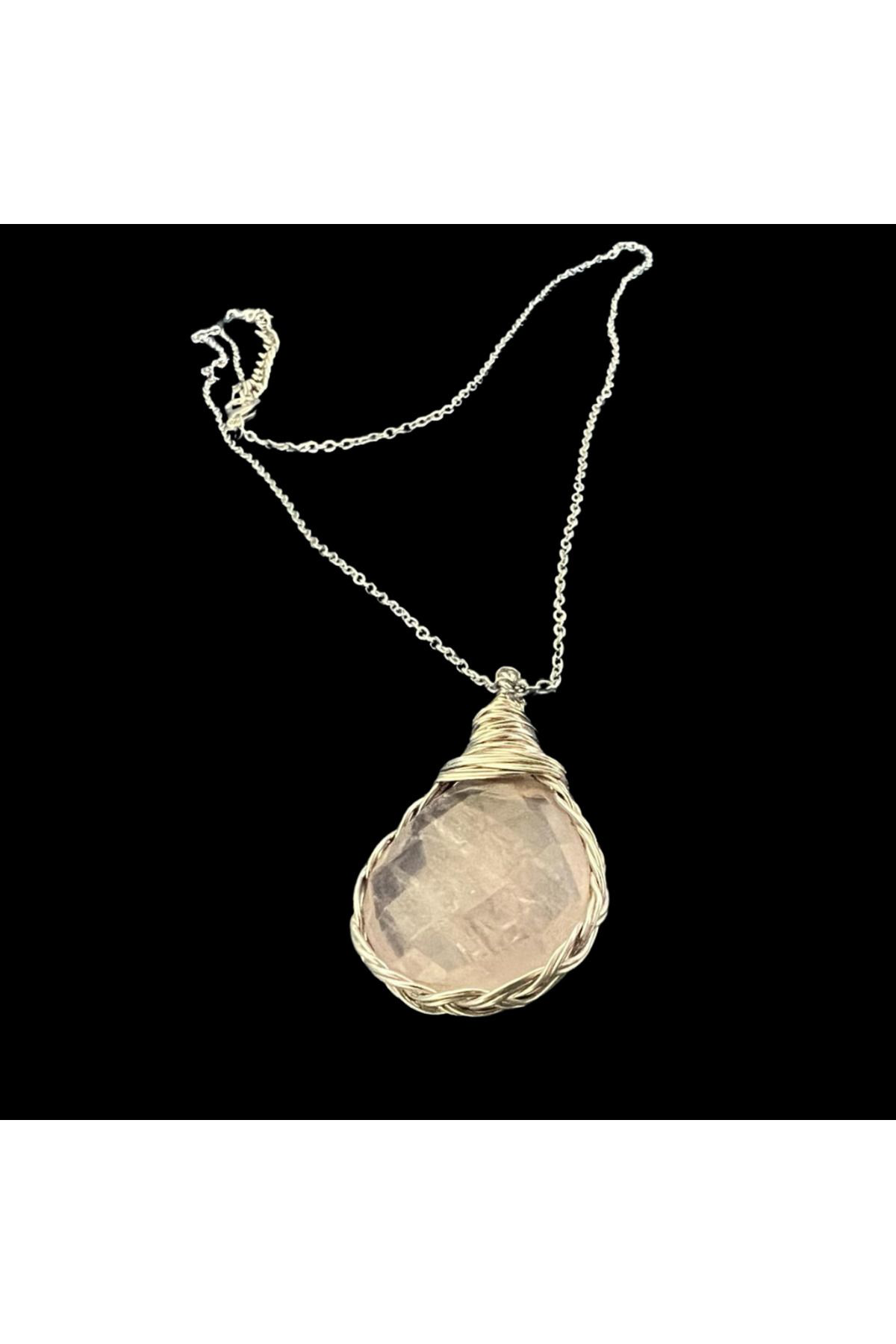 Sertifikalı Pembe Kuvars Doğal Taş AAA Kalite El Yapımı Bakır Tel Fiyatı, Yorumları ve Özellikleri