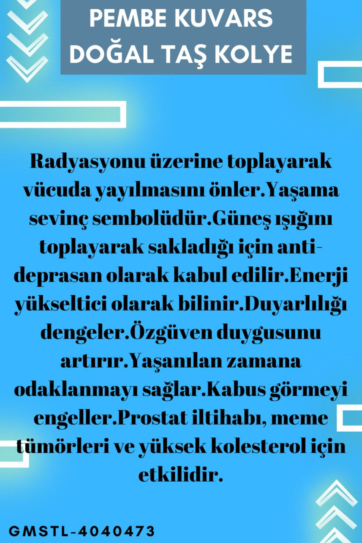 Sertifikalı Pembe Kuvars Doğal Taş Kelebek Obje Kolye