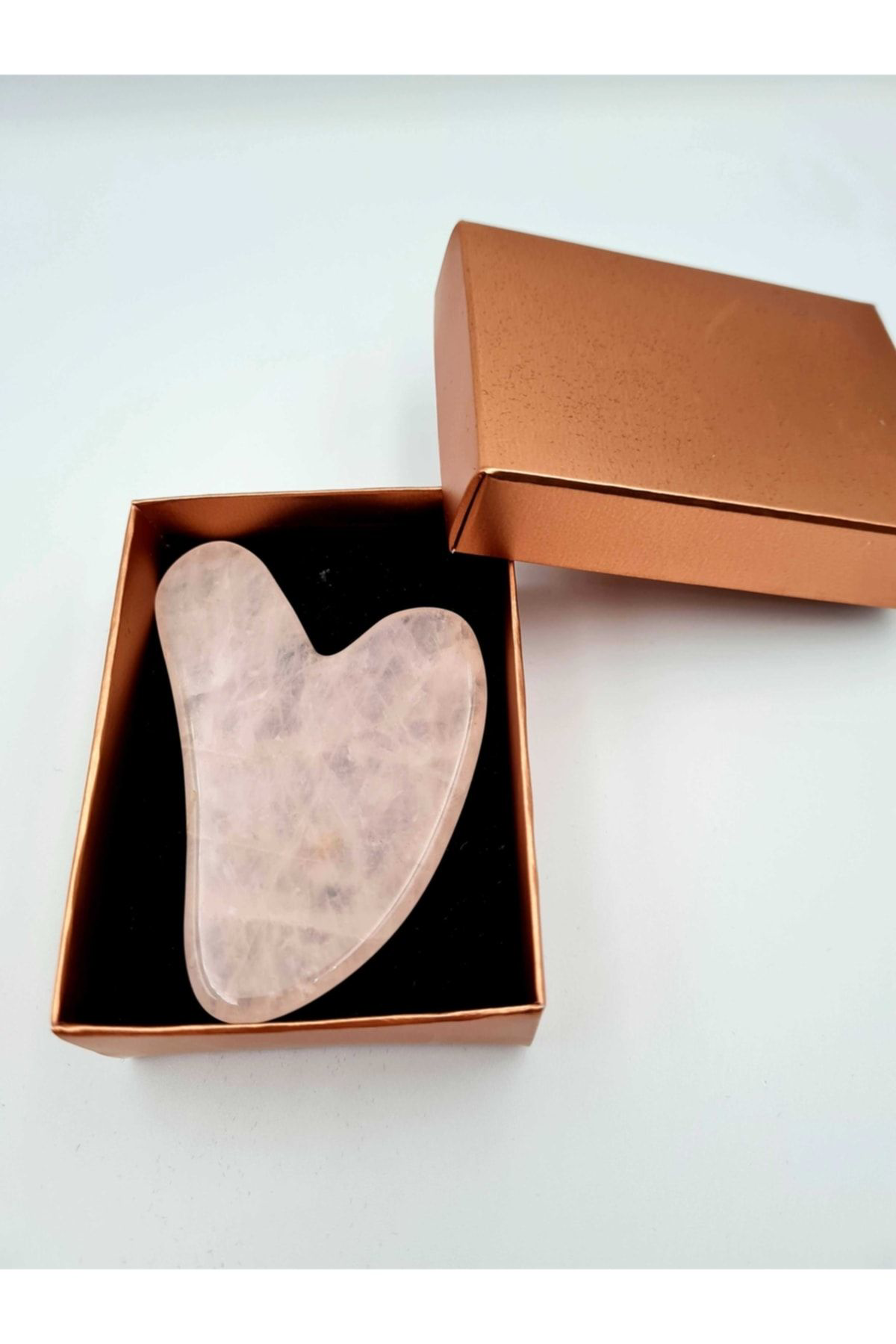 Sertifikalı Pembe Kuvars Taşı Orijinal Doğal Taş Gua Sha Masaj Ta