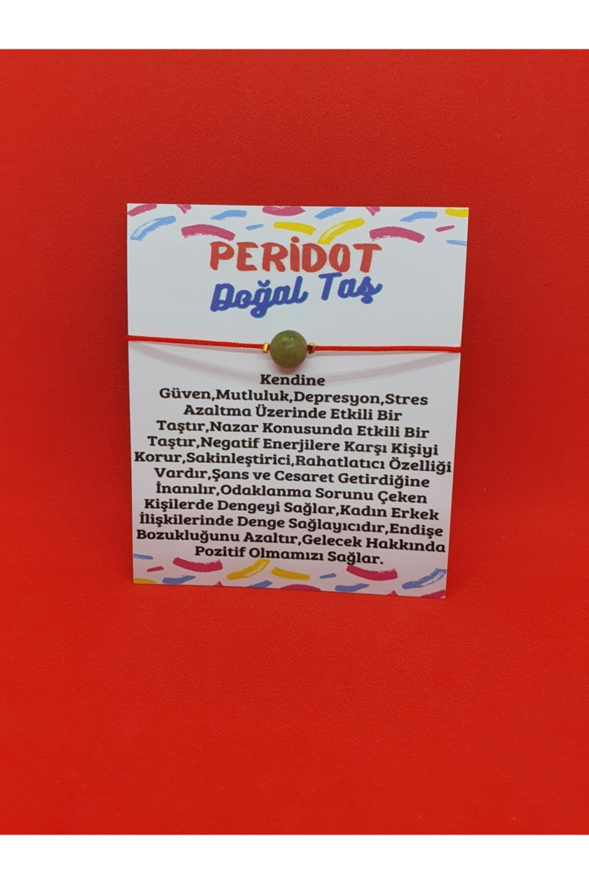 Sertifikalı Peridot Doğal Taş Bileklik Ayarlamalı