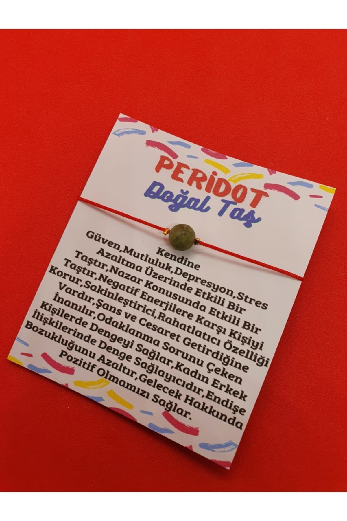Sertifikalı Peridot Doğal Taş Bileklik Ayarlamalı