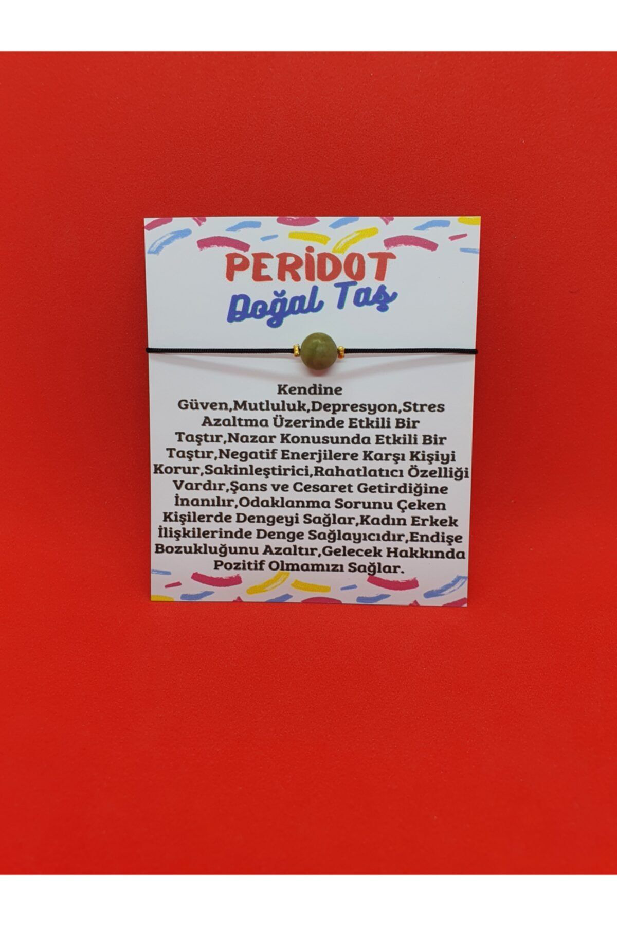 Sertifikalı Peridot Ayarlamalı Bağlama Sistemli Doğal Taş Bilekli