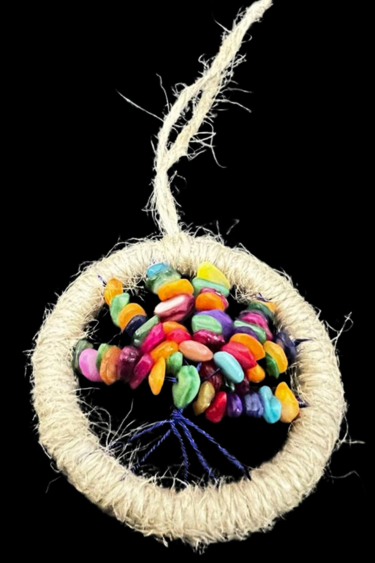 Sertifikalı Renkli Sedef Doğal Taş El Yapımı Duvar Süsü & Araba S