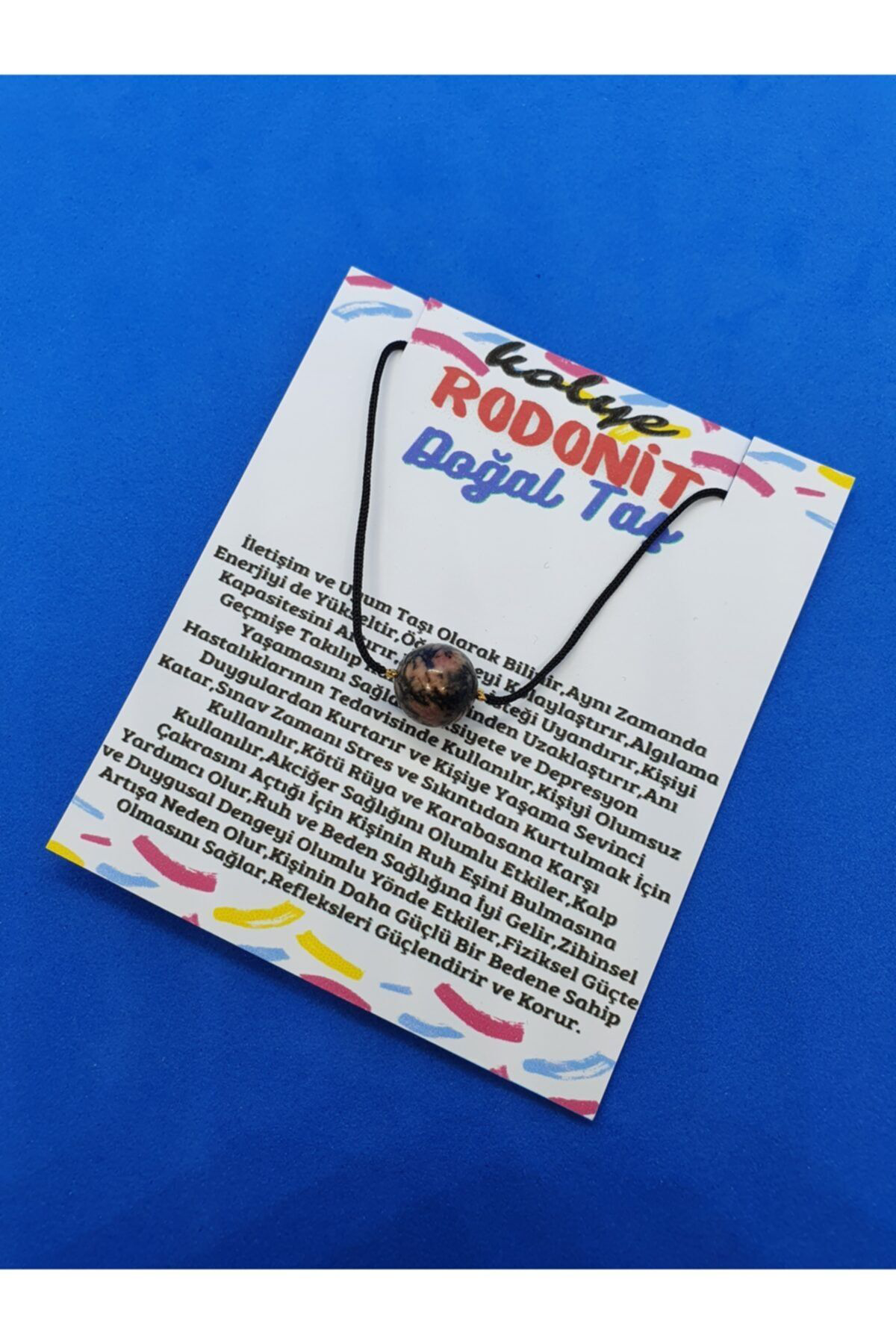 Sertifikalı Rodonit Taşı Ayarlanabilir Orijinal Doğal Taş Çok Fon