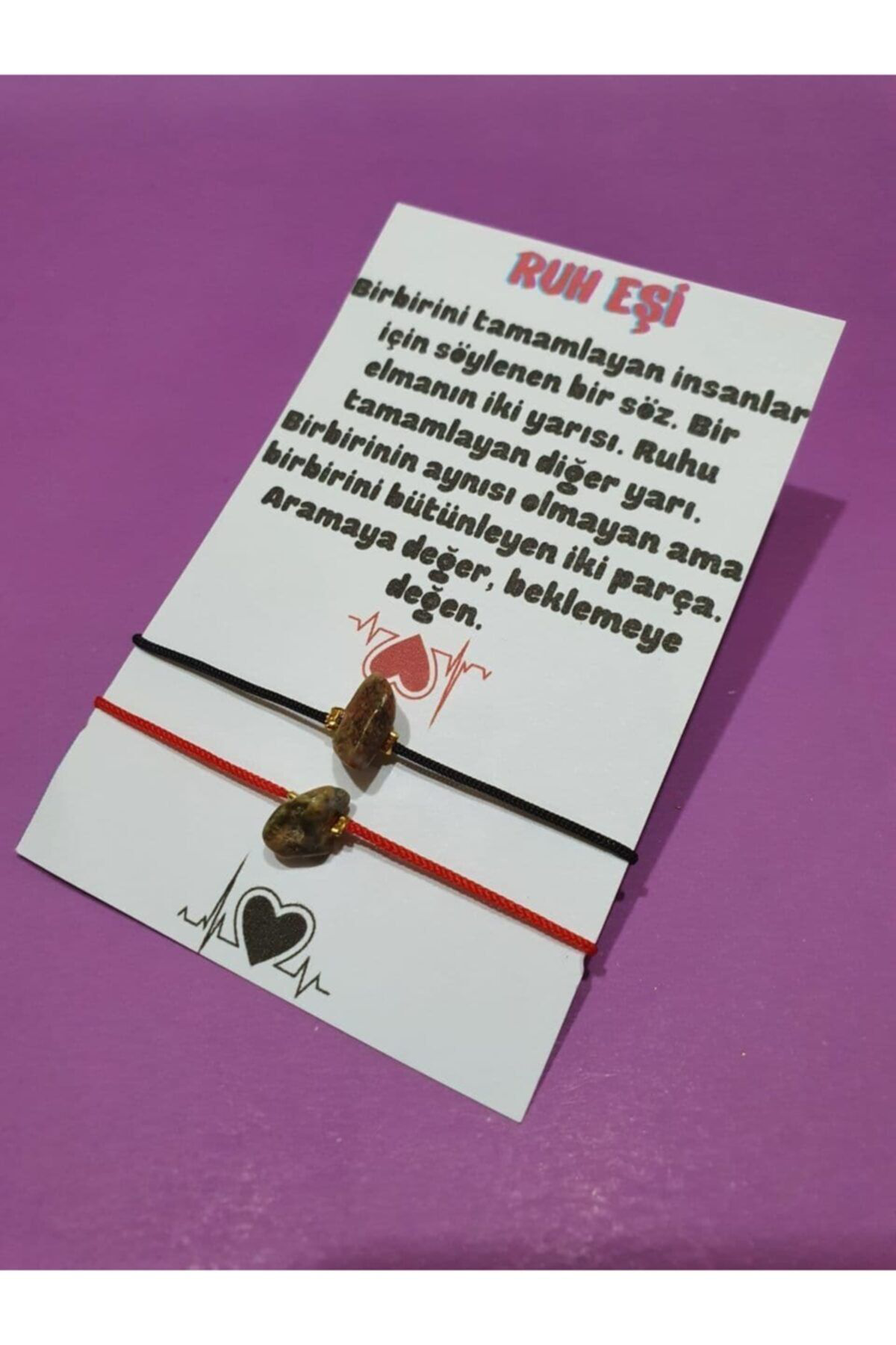 Sertifikalı Ruh Eşi Unakit Doğal Taşlı Ip Bileklik