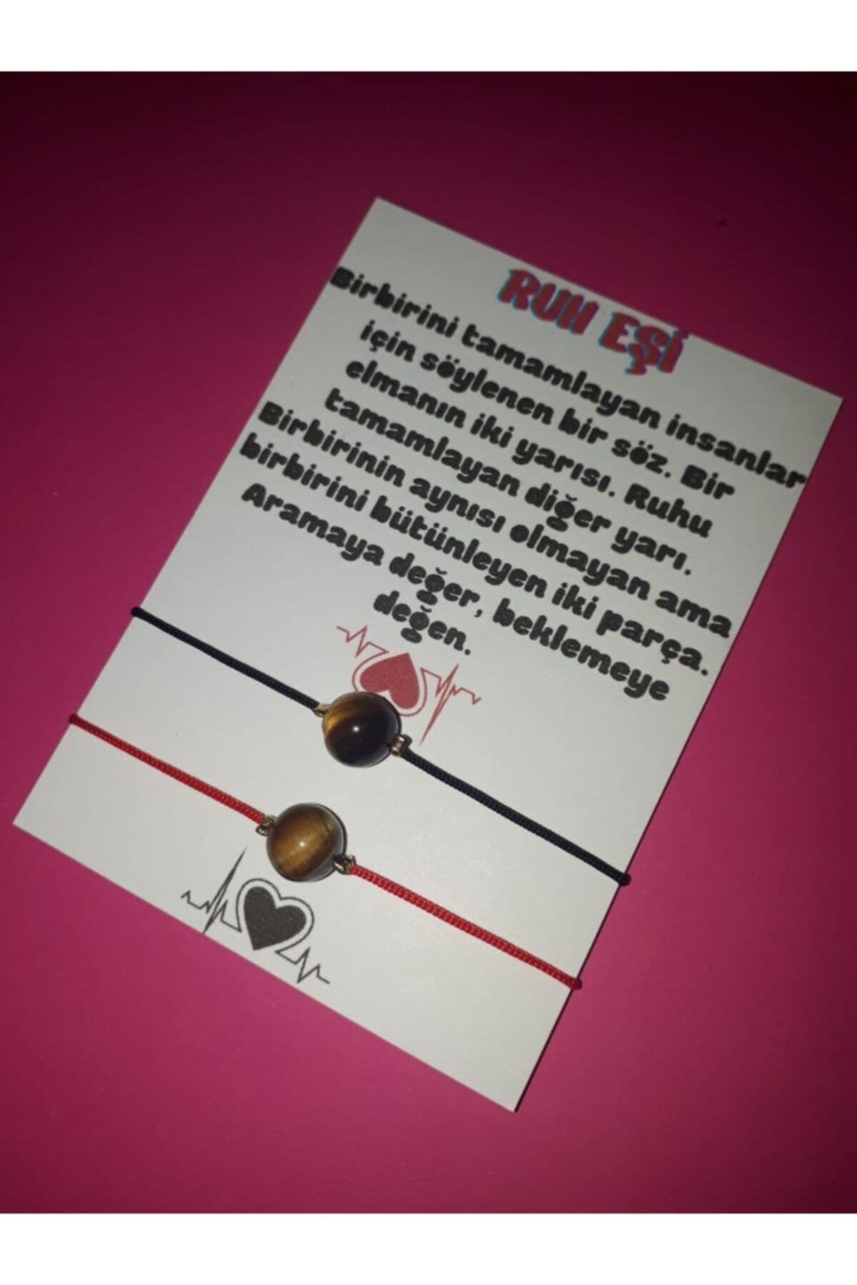 Sertifikalı Ruh Eşi Kaplan Gözü Doğal Taşlı Ip Bileklik