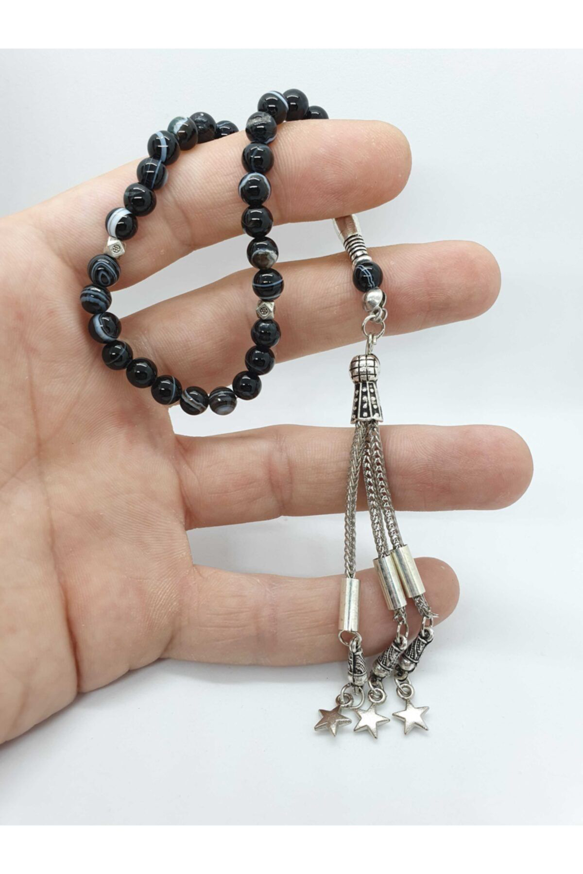 Gümüştel El Sanatlari Sertifikali Süleymaniye Akik Taşi Doğal Taş Tesbih 6 Mm Aaa Kalit