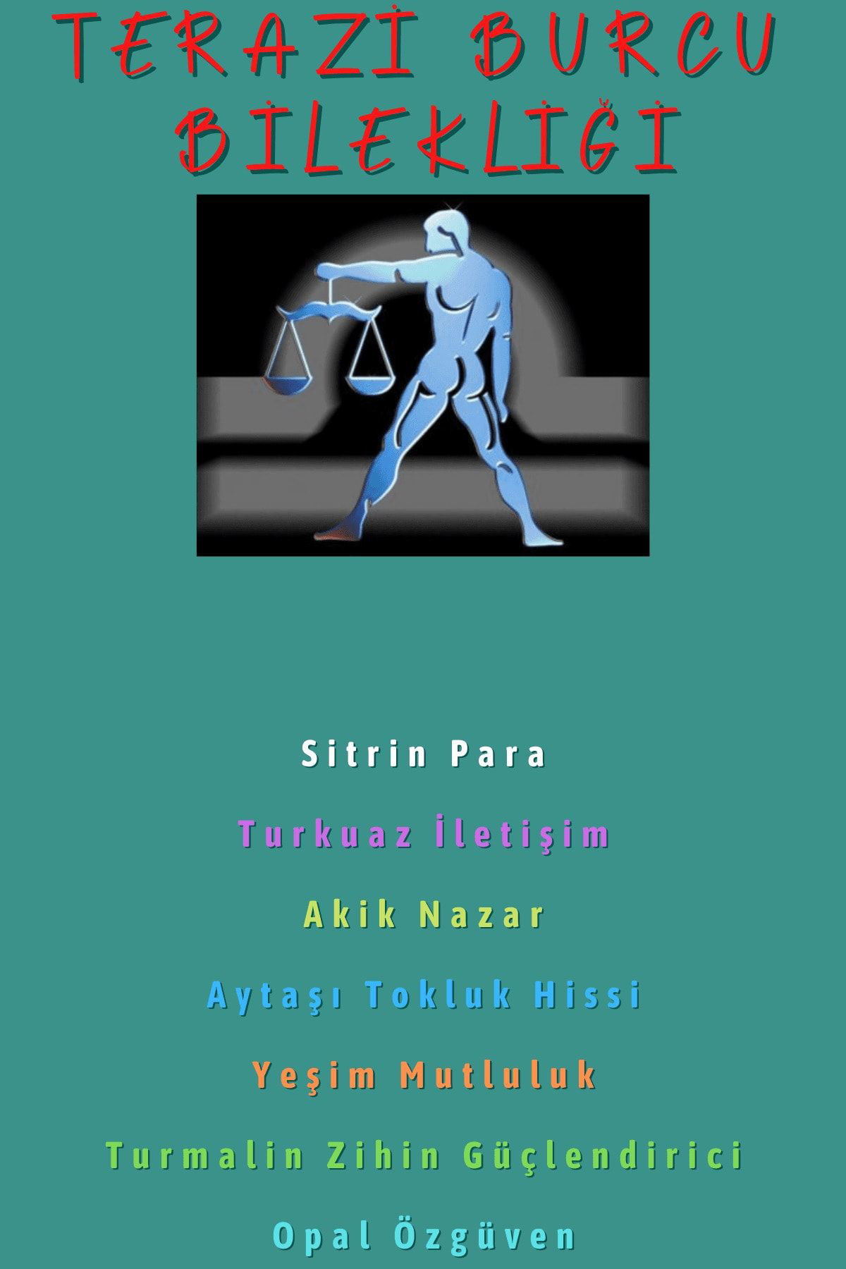 Sertifikalı Terazi Burcu Bileklik Doğal Taş