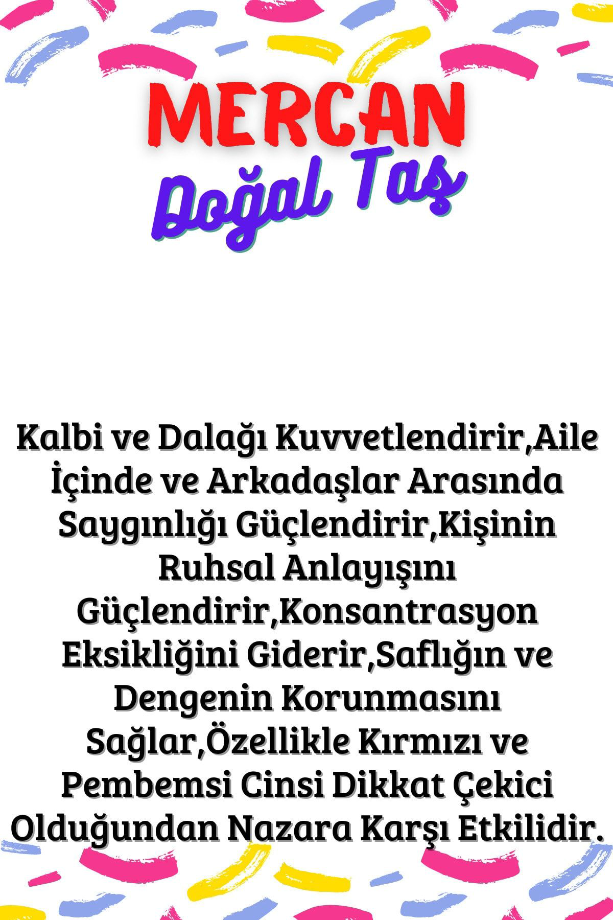Sertifikalı Tüp Şişelerde Kırık Doğal Taşlar (MERCAN TAŞI DELİKLİ