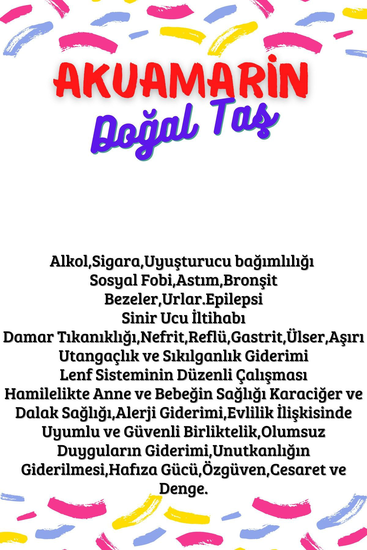 Sertifikalı Tüp Şişelerde Kırık Doğal Taşlar (AKUAMARİN TAŞI DELİ