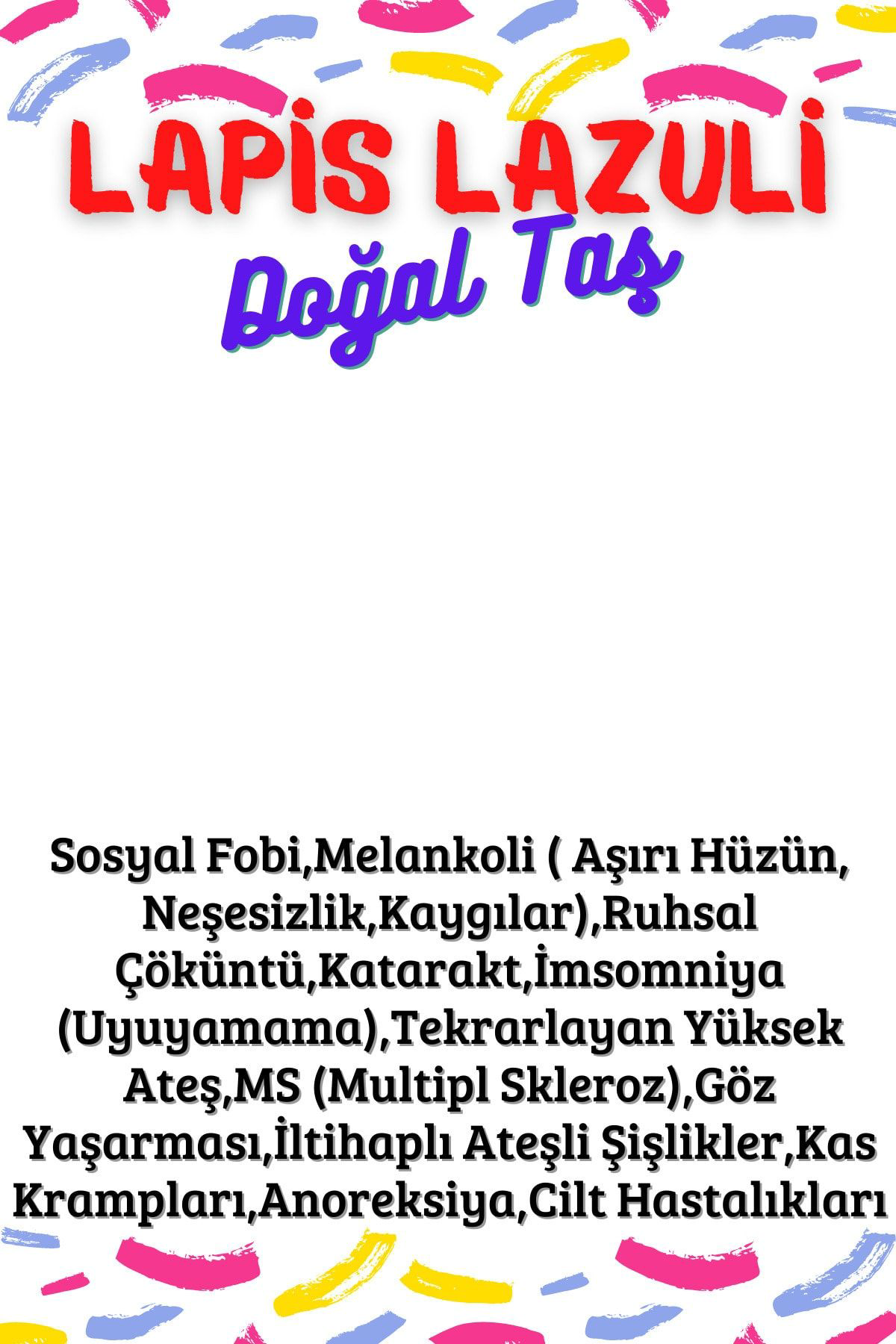 Gümüştel El Sanatlari Sertifikali Tüp Şişelerde Kirik Doğal Taşlar (Lapis Lazuli Taşi D