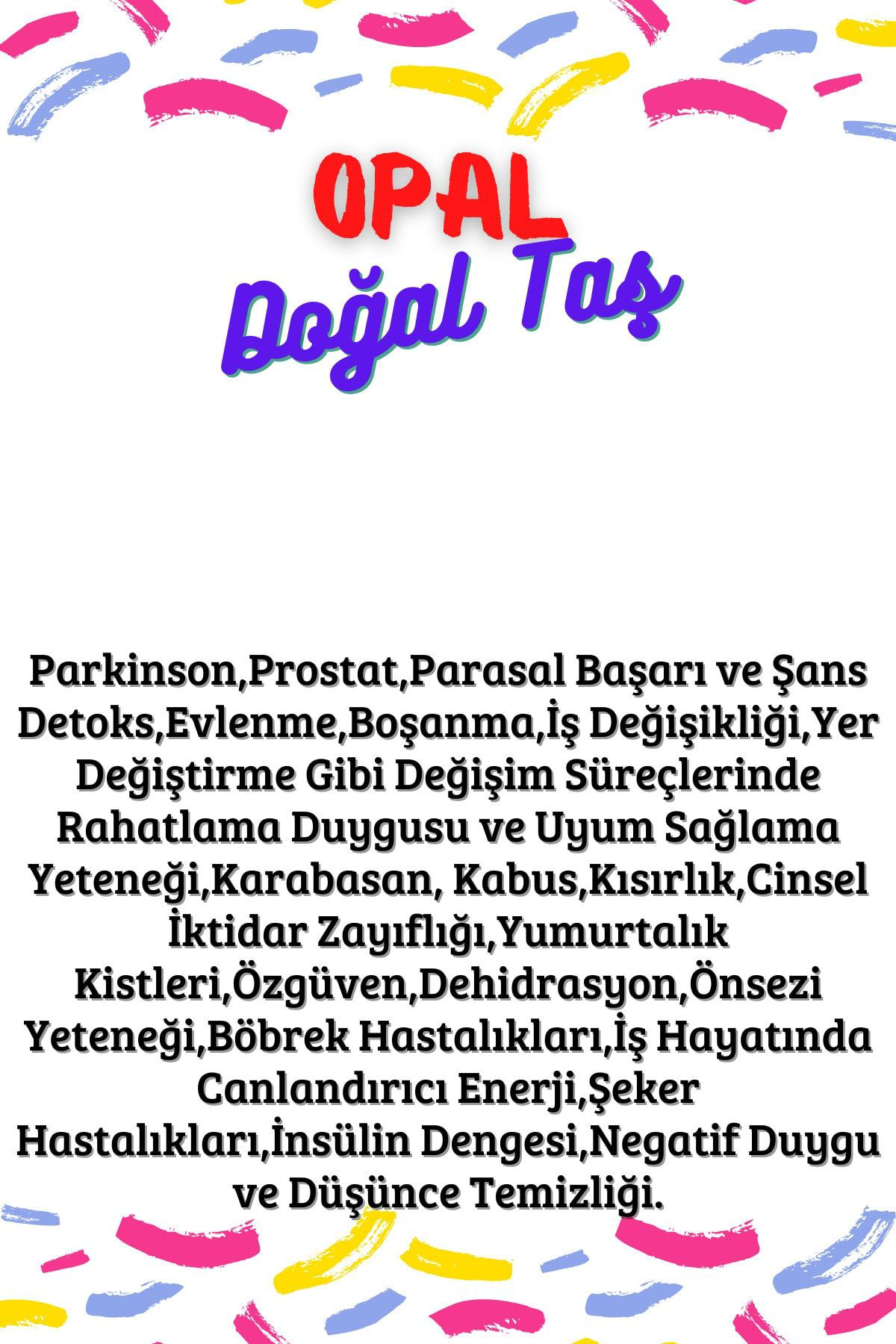 Sertifikalı Tüp Şişelerde Kırık Doğal Taşlar (OPAL TAŞI DELİKLİ) 