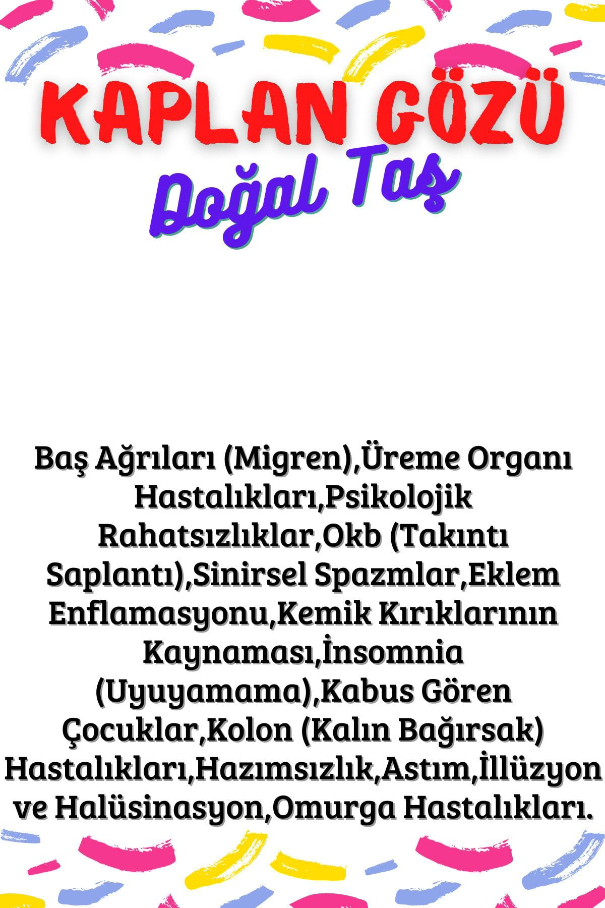 Gümüştel El Sanatlari Sertifikali Tüp Şişelerde Kirik Doğal Taşlar Kaplan Gözü Delikli 