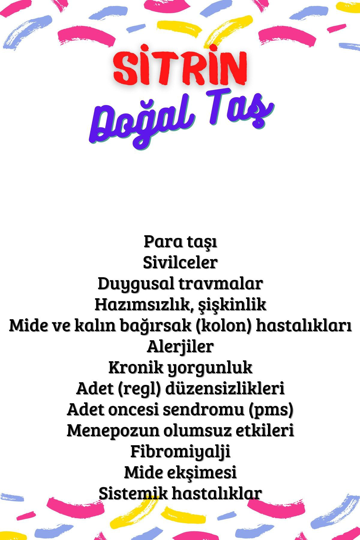 Sertifikalı Tüp Şişelerde Kırık Doğal Taşlar (SİTRİN TAŞI DELİKLİ