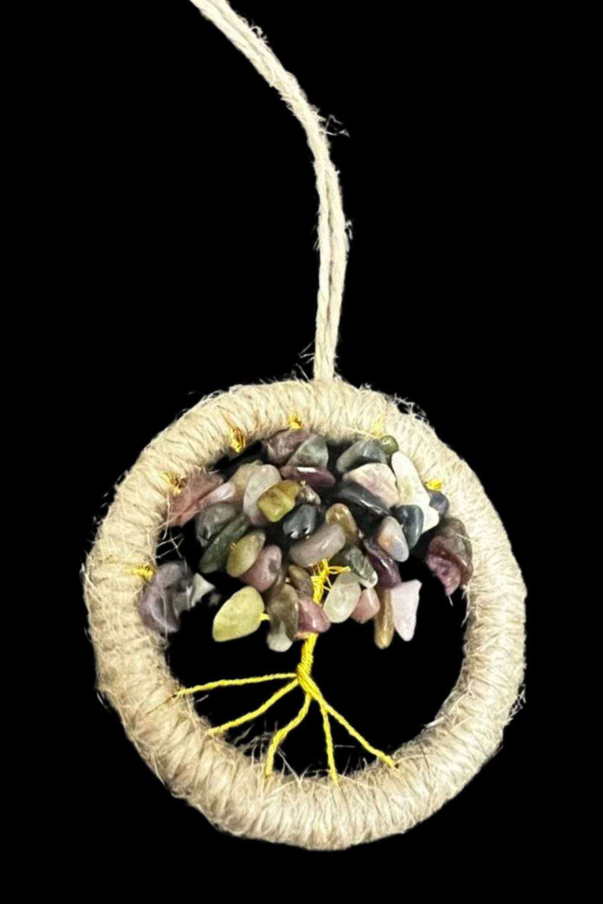 Sertifikalı Turmalin Doğal Taş El Yapımı Duvar Süsü