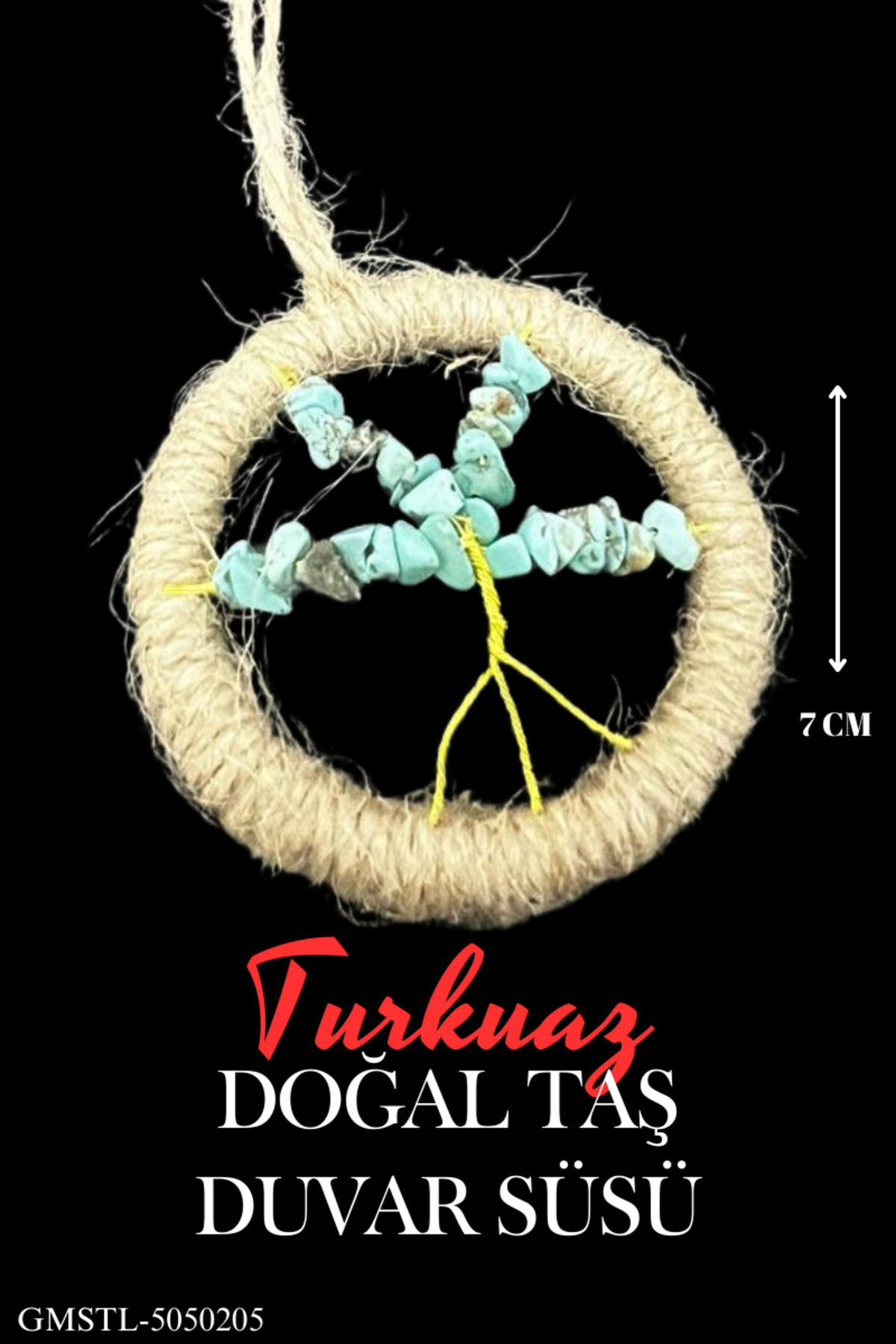 Sertifikalı Turkuaz Doğal Taş El Yapımı Duvar Süsü & Araba Süsü &