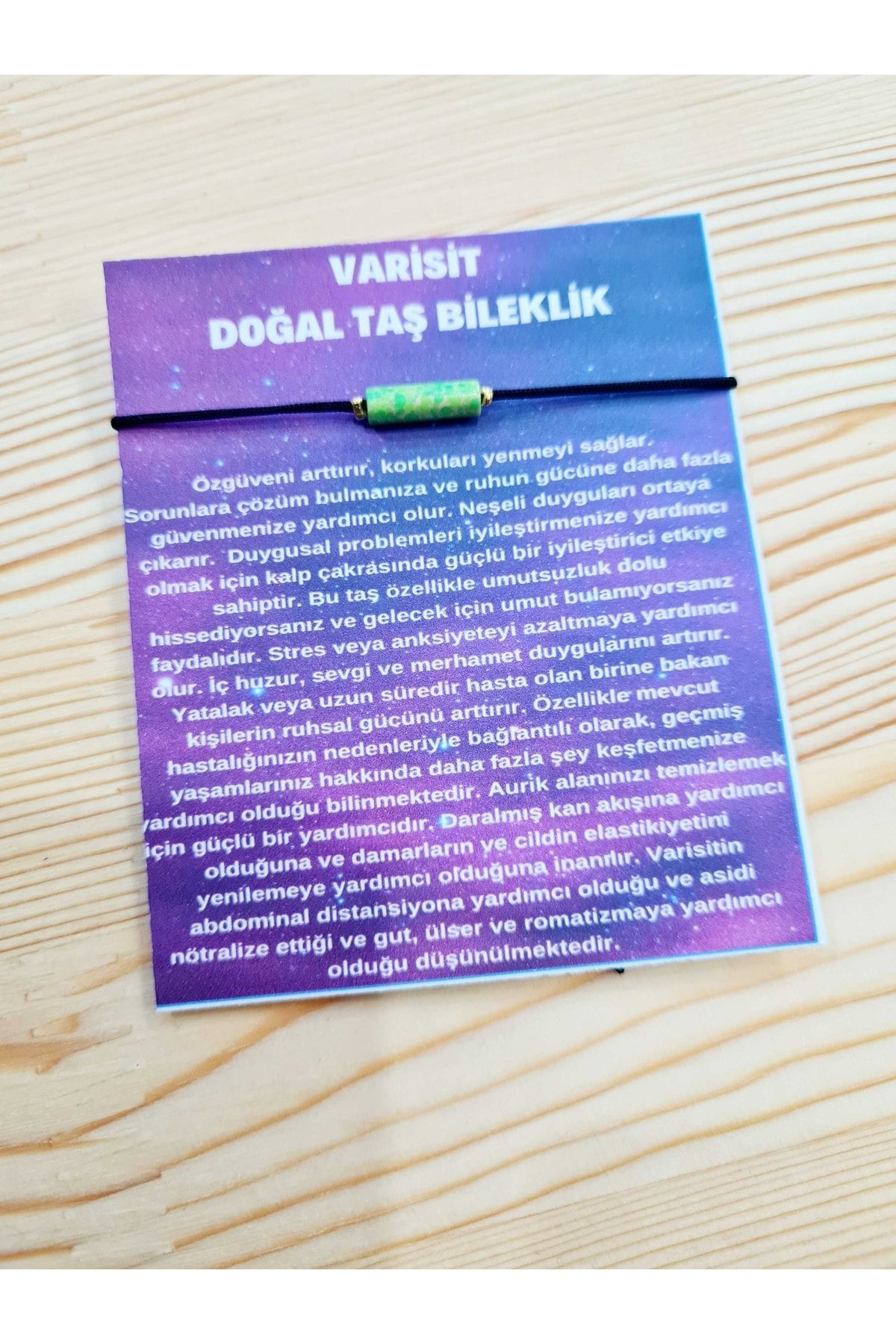 Sertifikalı Varisit Doğal Taş Bileklik Sertifikalı Varisit Doğal Taş Bileklik