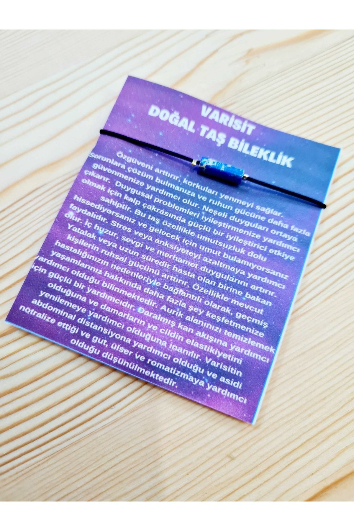 Sertifikalı Varisit Doğal Taş Bileklik Sürpriz Hediyeli Sertifikalı Varisit Doğal Taş Bileklik Sürpriz Hediyeli