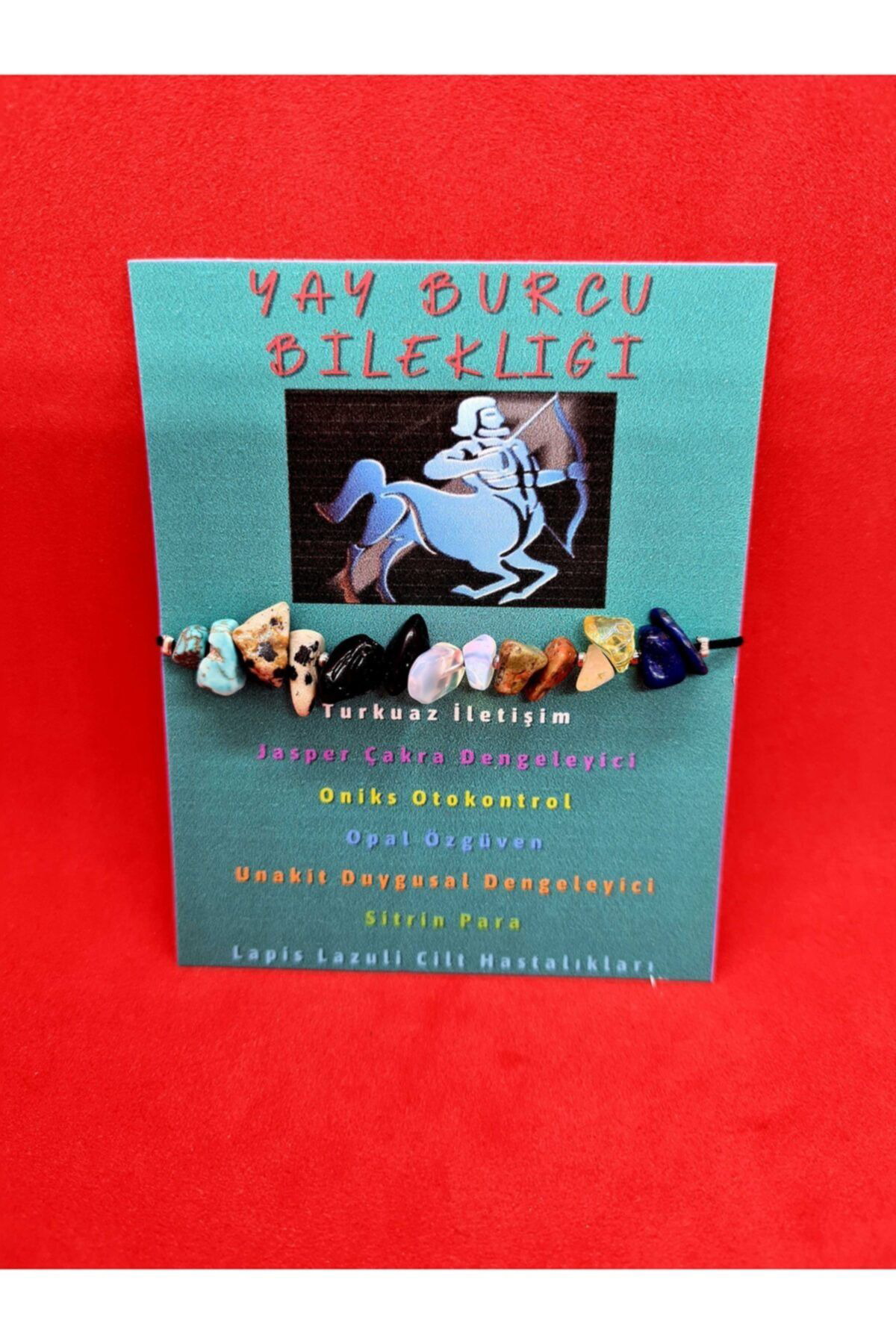 Sertifikalı Yay Burcu Bileklik Doğal Taş