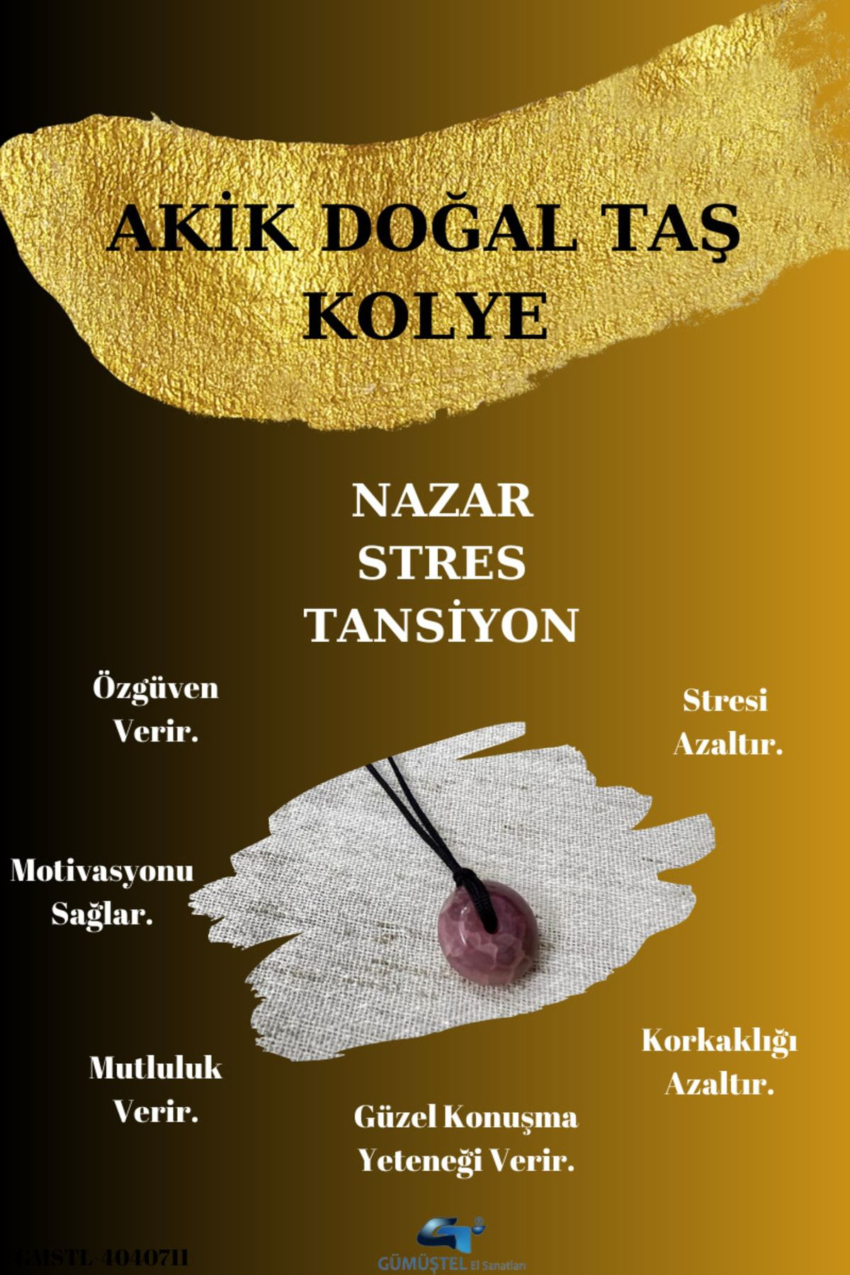 Sertifikalı Yosunlu Akik Doğal Taş Kolye Sürpriz Hediyeli Aaa Kal