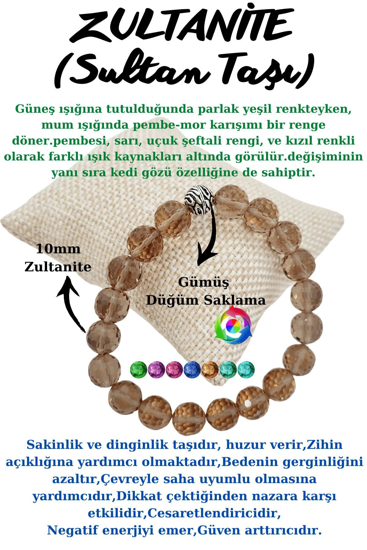 Sertifikalı Zultanit (SULTAN TAŞI) Diyaspor Doğal Taş Renk Değişt