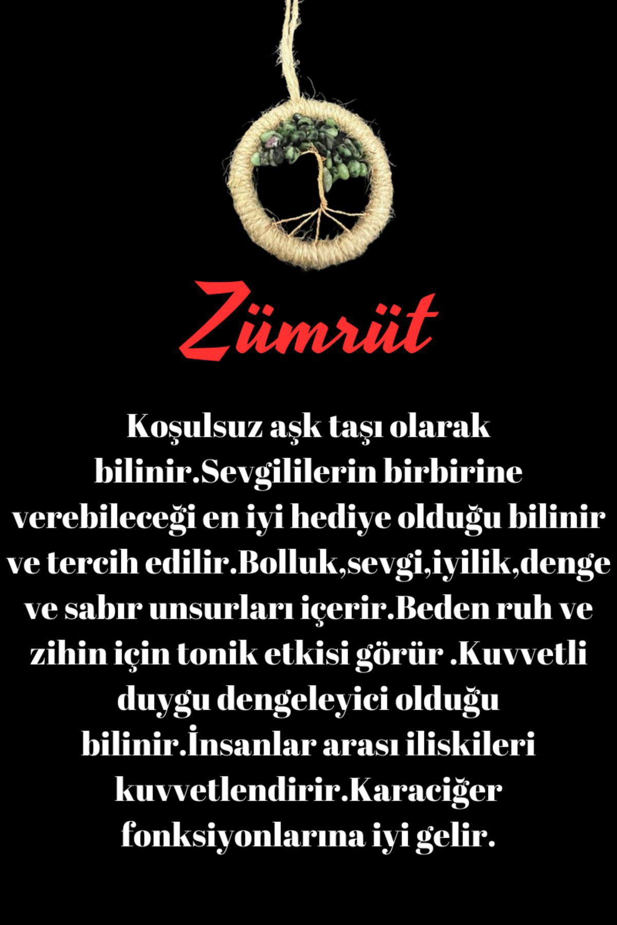 Sertifikalı Zümrüt Doğal Taş El Yapımı Duvar Süsü & Araba Süsü & 