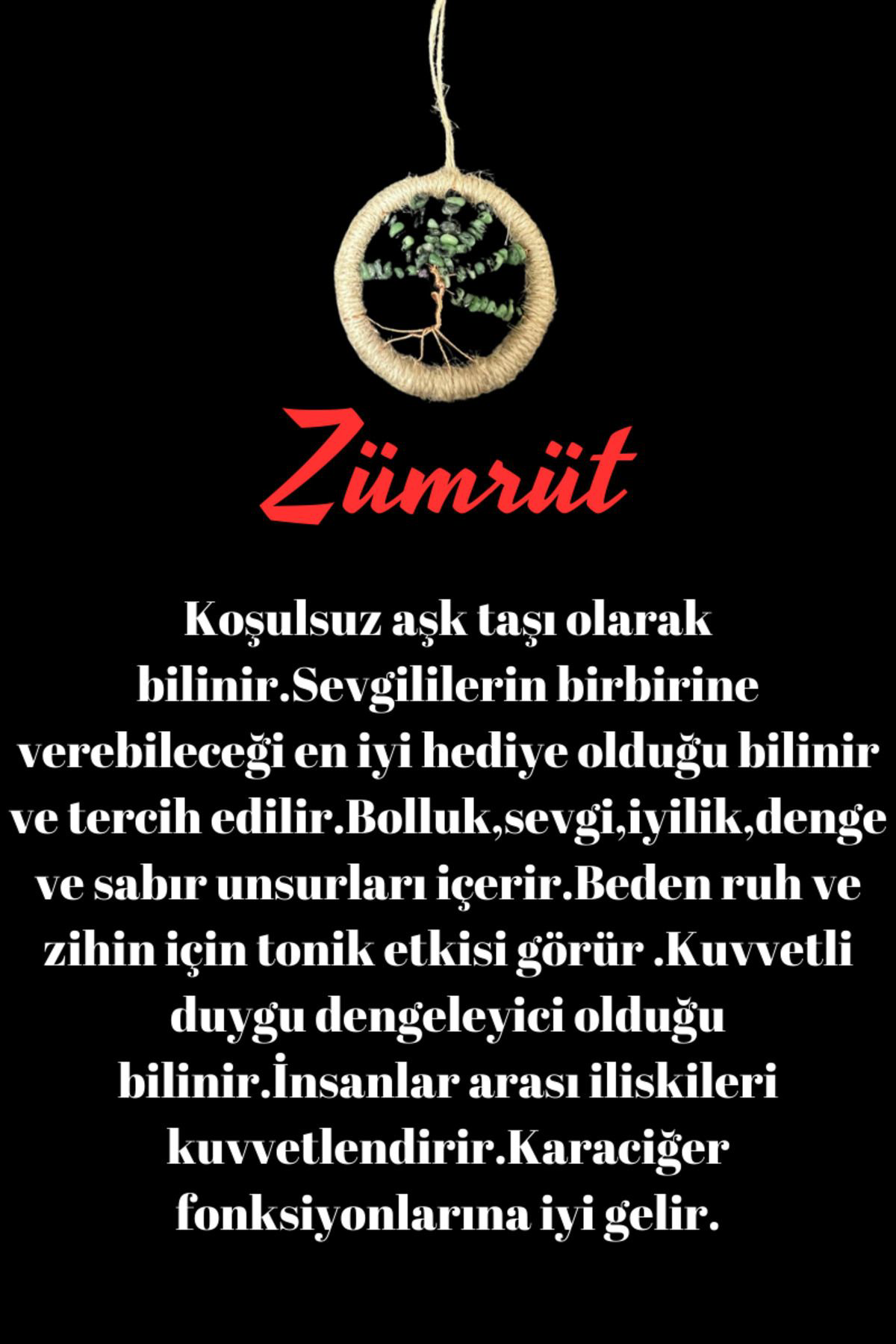 Sertifikalı Zümrüt Doğal Taş El Yapımı Duvar Süsü & Araba Süsü & 