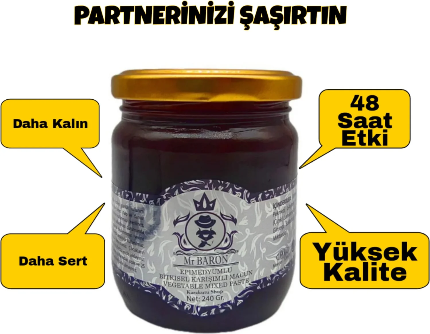 Sertleştiricili Performans Macunu – Özel Üretim 240 gr | Erkekler İçin Fiyatı, Yorumları ve Özellikleri