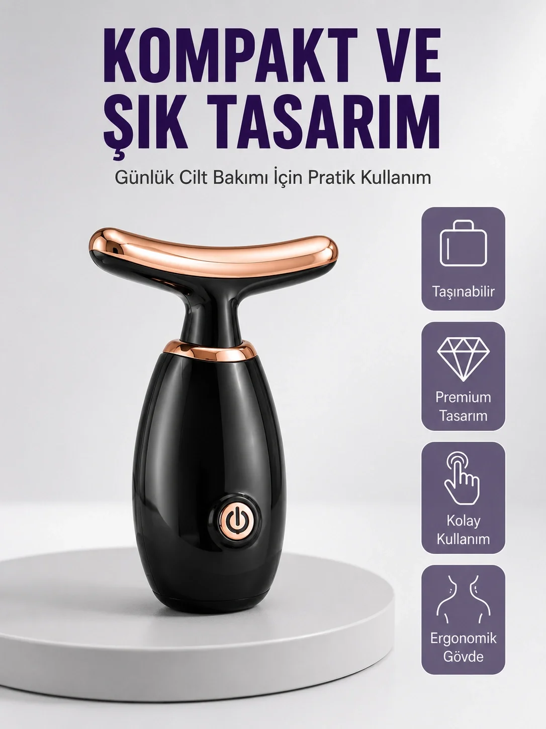 Serum Emilimini Artıran Yüz Masaj Cihazı Yeni Nesil