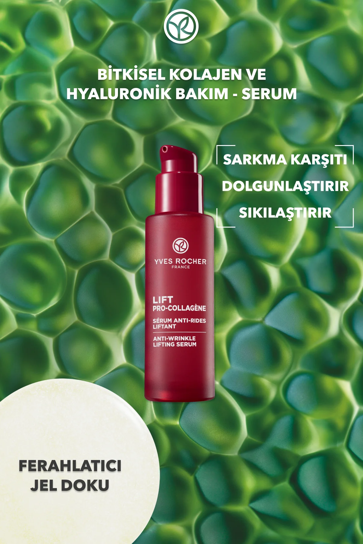 Serum-Sıkılaştırıcı,Dolgunlaştırıcı Bitkisel Kolajen ve Hyaluroni