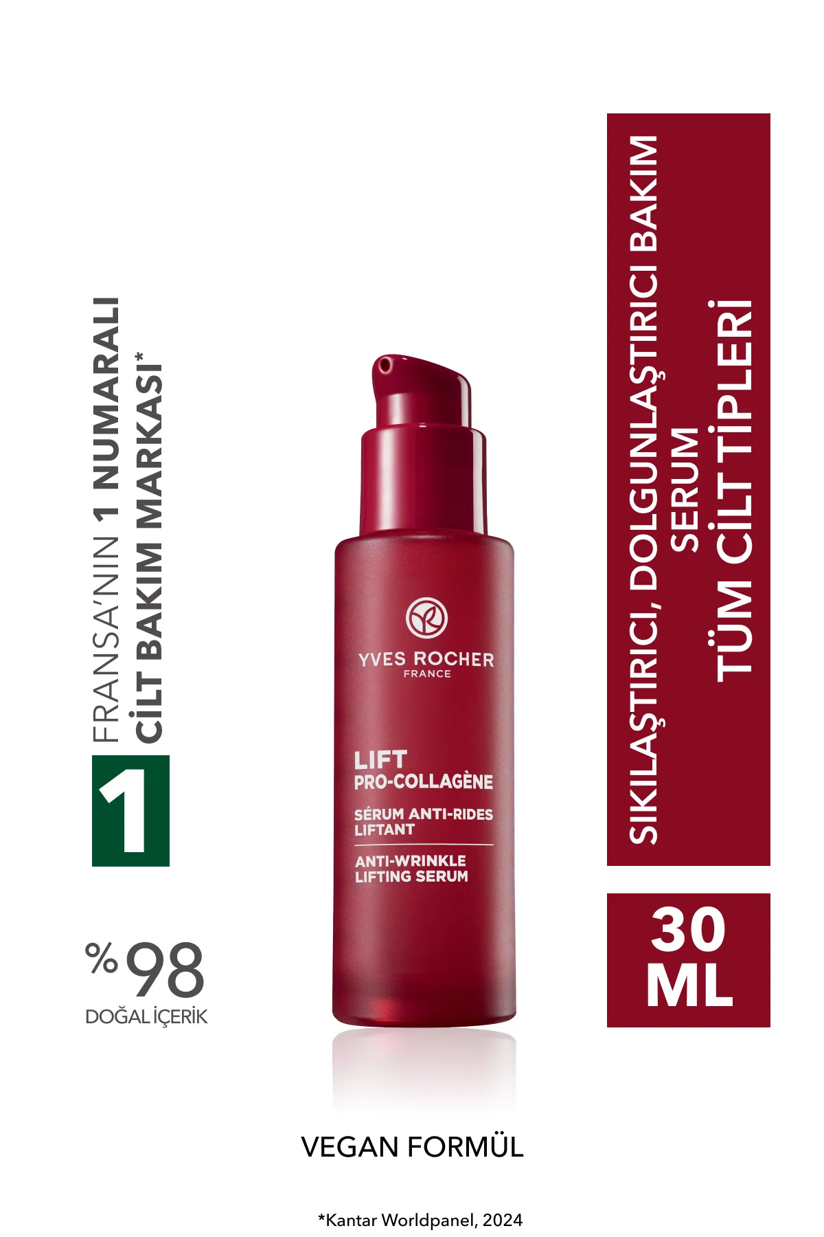 Serum-Sıkılaştırıcı,Dolgunlaştırıcı Bitkisel Kolajen ve Hyaluroni