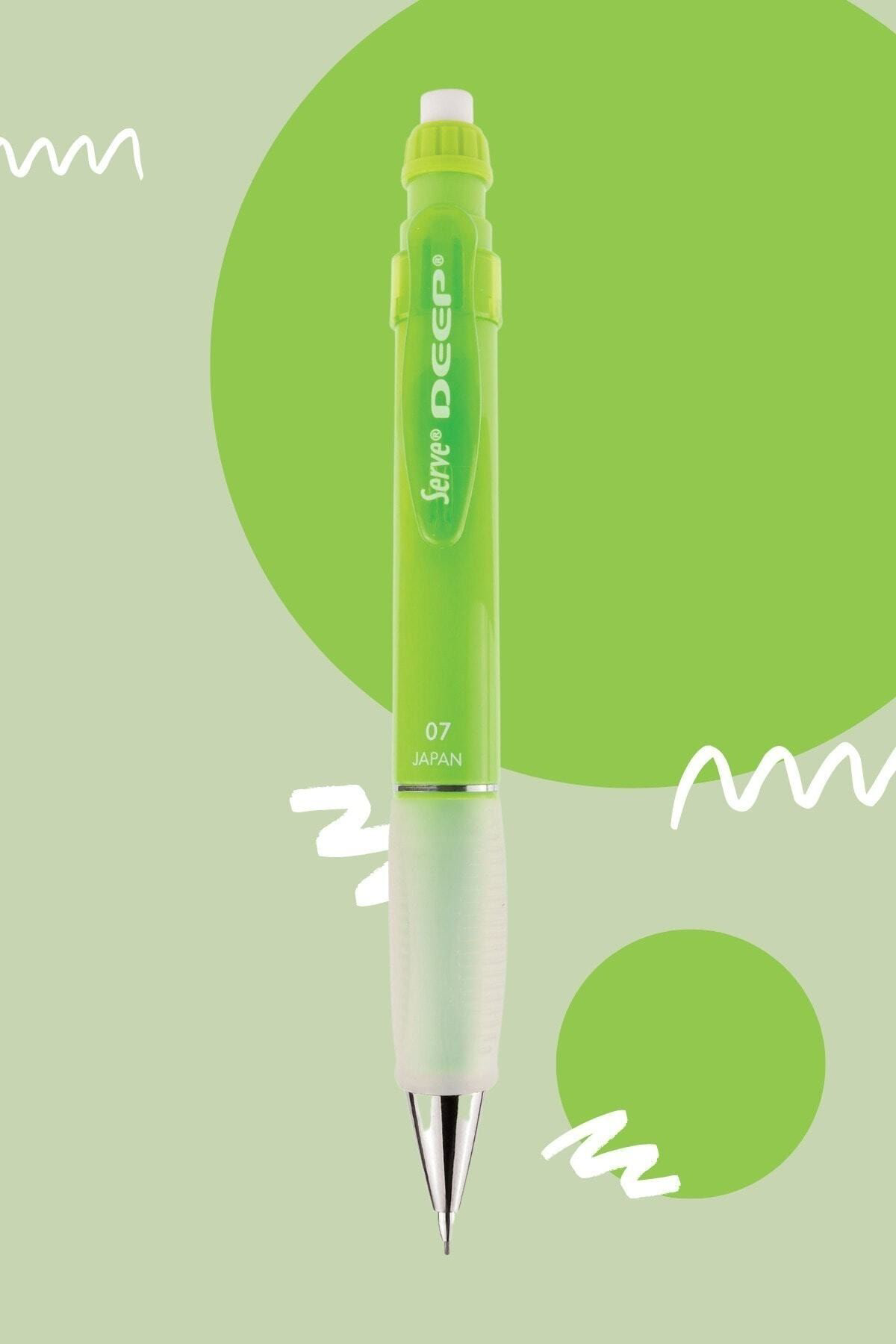 Serve  Deep 0.7 Mm. Mekanik Kurşun Kalem Fosforlu Yeşil