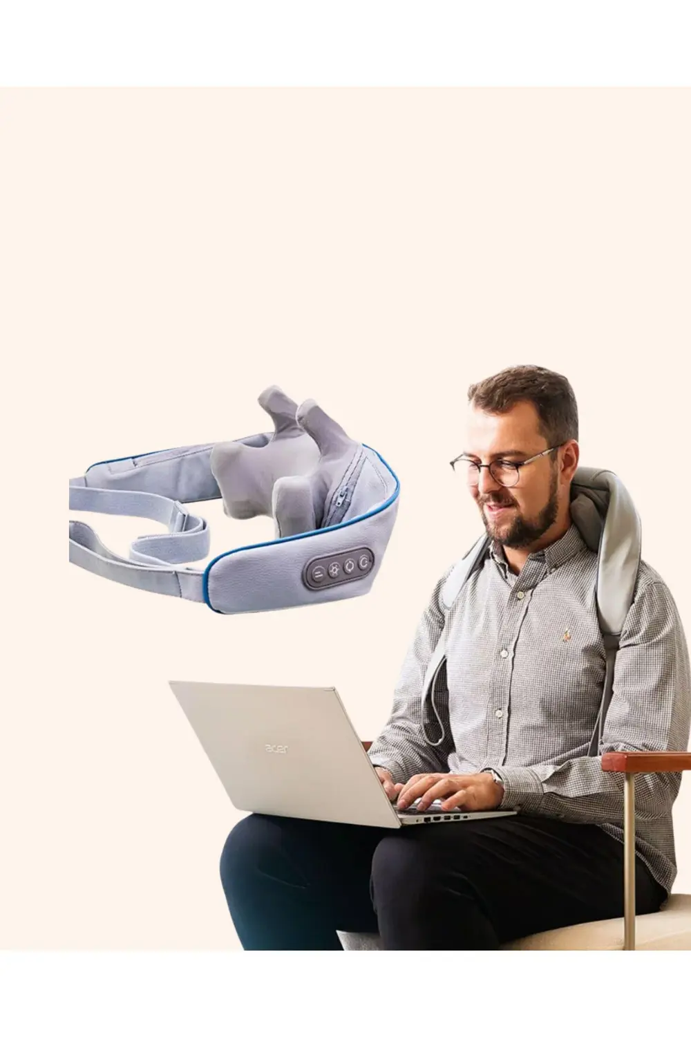 Servikal Rahatlatıcı Masaj Aleti | Trapezius ve Sırt İçin Uygun