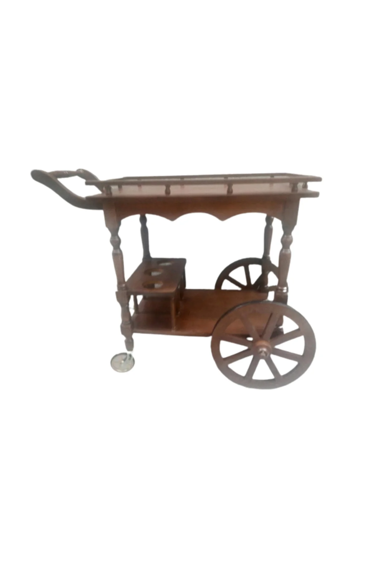 Servis Araba sehpa 19394 Büyük Teker Model Kayın Natüre ceviz Boya Yemek Dağıtım Servis Araba sehpa 19394 Büyük Teker Model Kayın Natüre ceviz Boya Yemek Dağıtım - Görsel 6