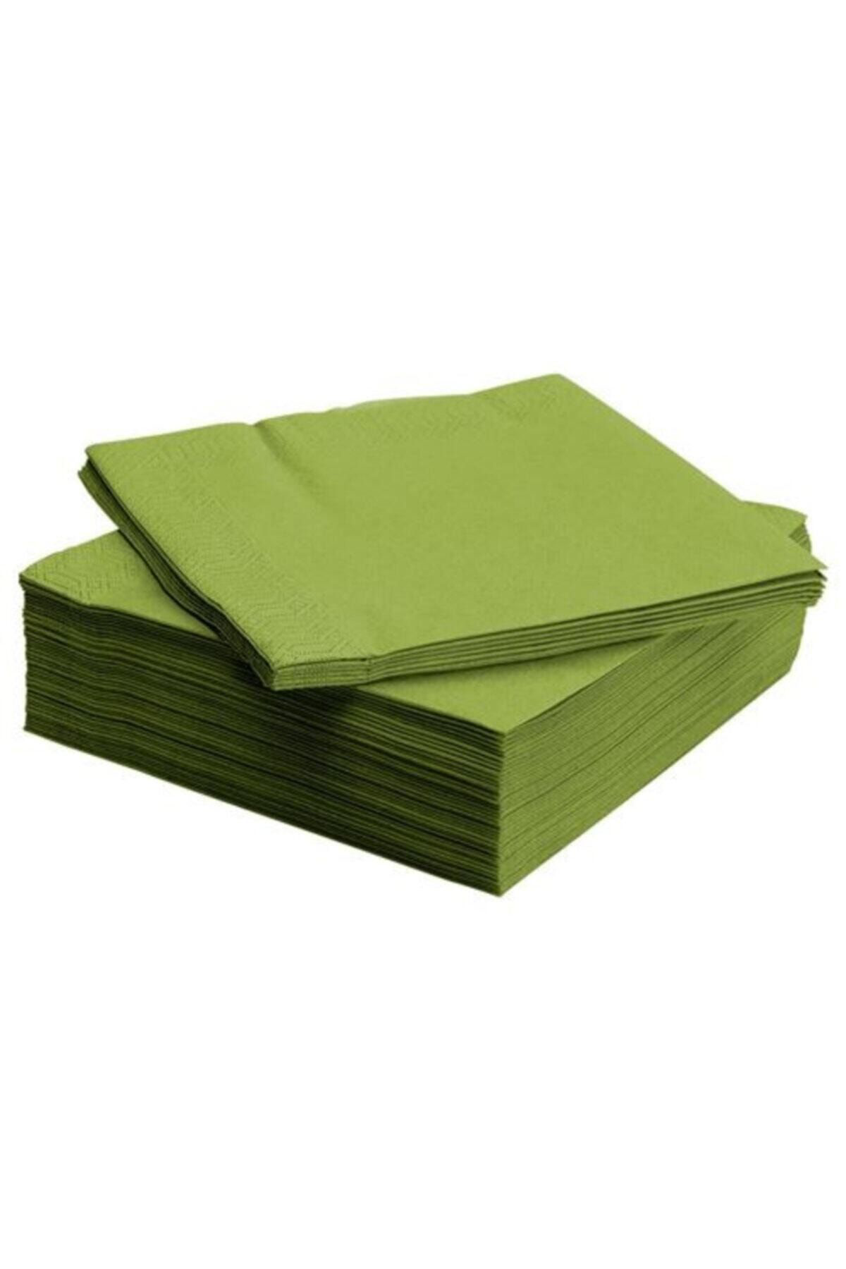 İkea Servis Peçete Meridyendukkan 40X40 Cm 50 Adet Açik Yeşil Renkli P