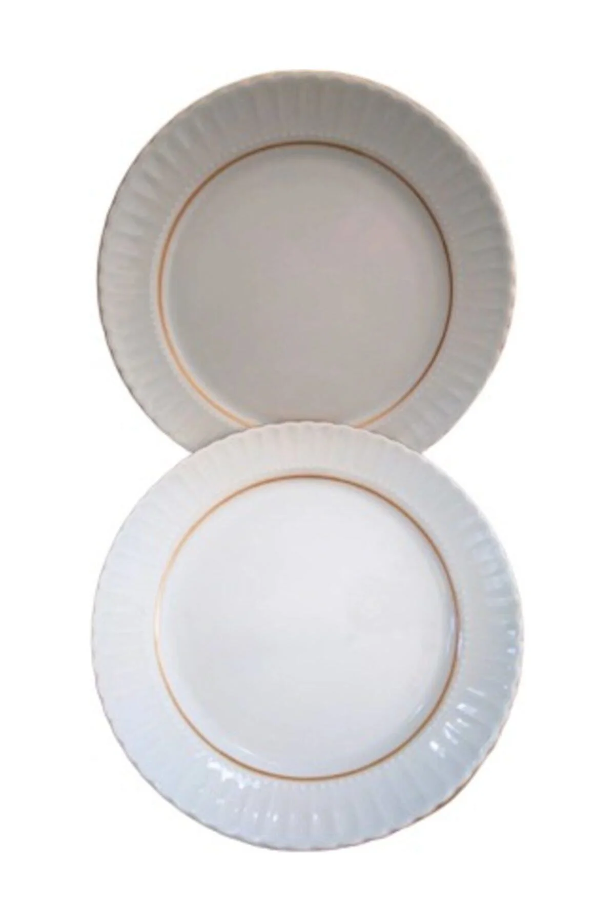 Servis Tabağı, Yaldızlı Tabak, 6 Lı 25 Cm