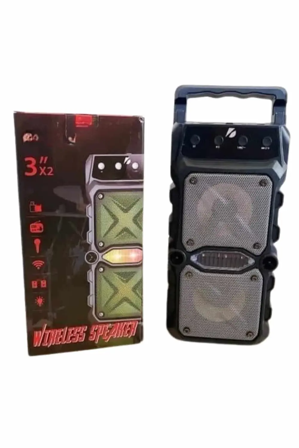 Ses Bombası Kablosuz Bluetooth Hoparlör Çift Çıkışlı Yüksek Ses K