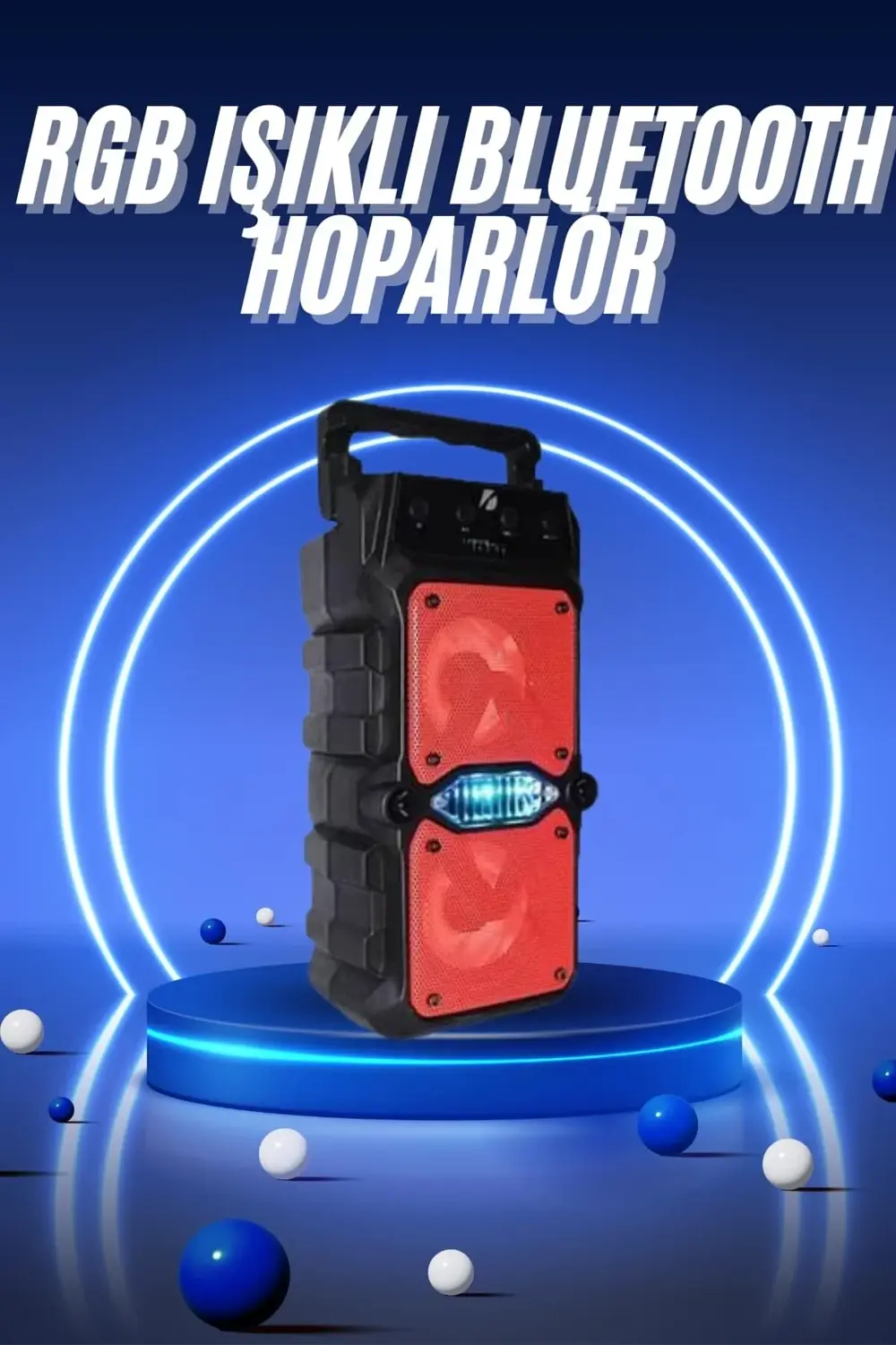 Ses Bombası Kablosuz Bluetooth Hoparlör Çift Çıkışlı Yüksek Ses K