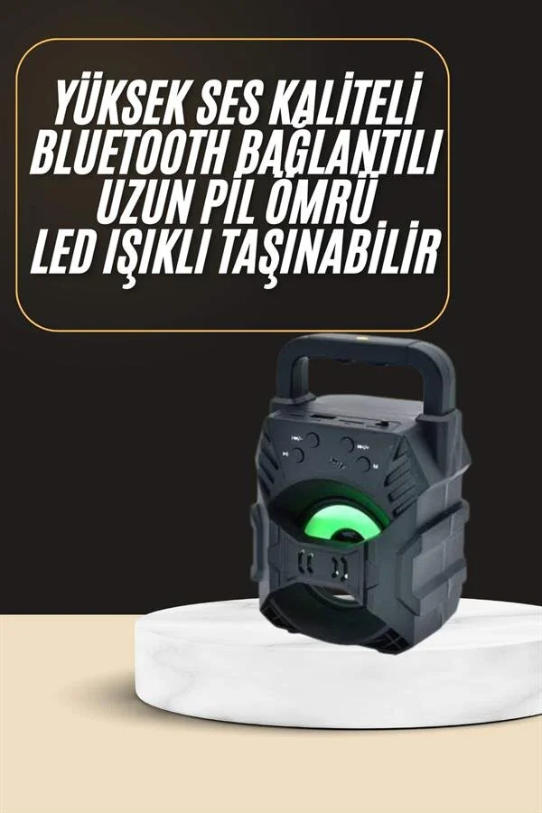 Ses Bombası Taşınabilir Bluetooth Hoparlör 1200mAh USB & TF Kart Uyumlu