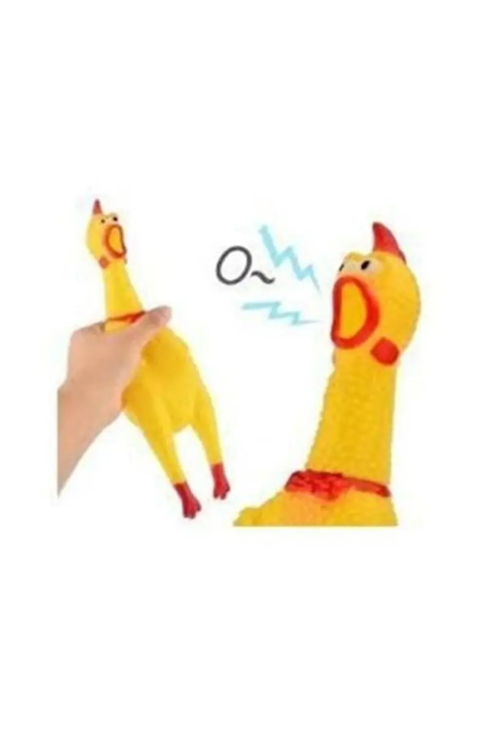 Ses Çıkaran Tavuk Kedi Köpek Oyuncağı 16 Cm.