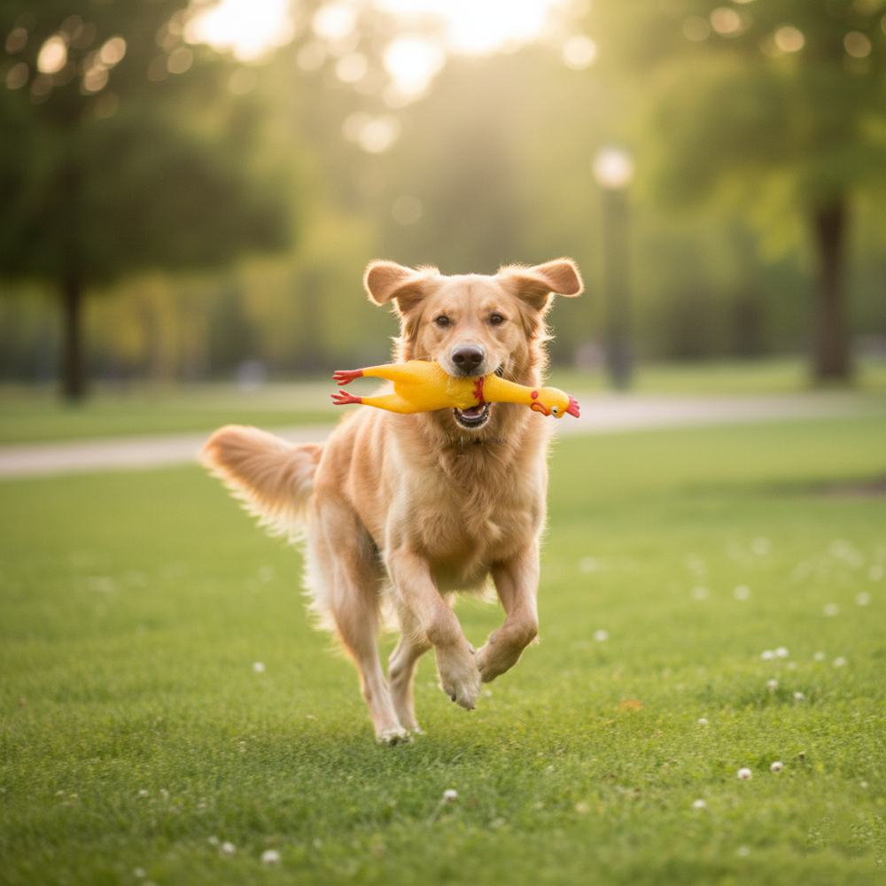 Ses Çıkaran Tavuk Kedi Köpek Oyuncağı 38 cm.