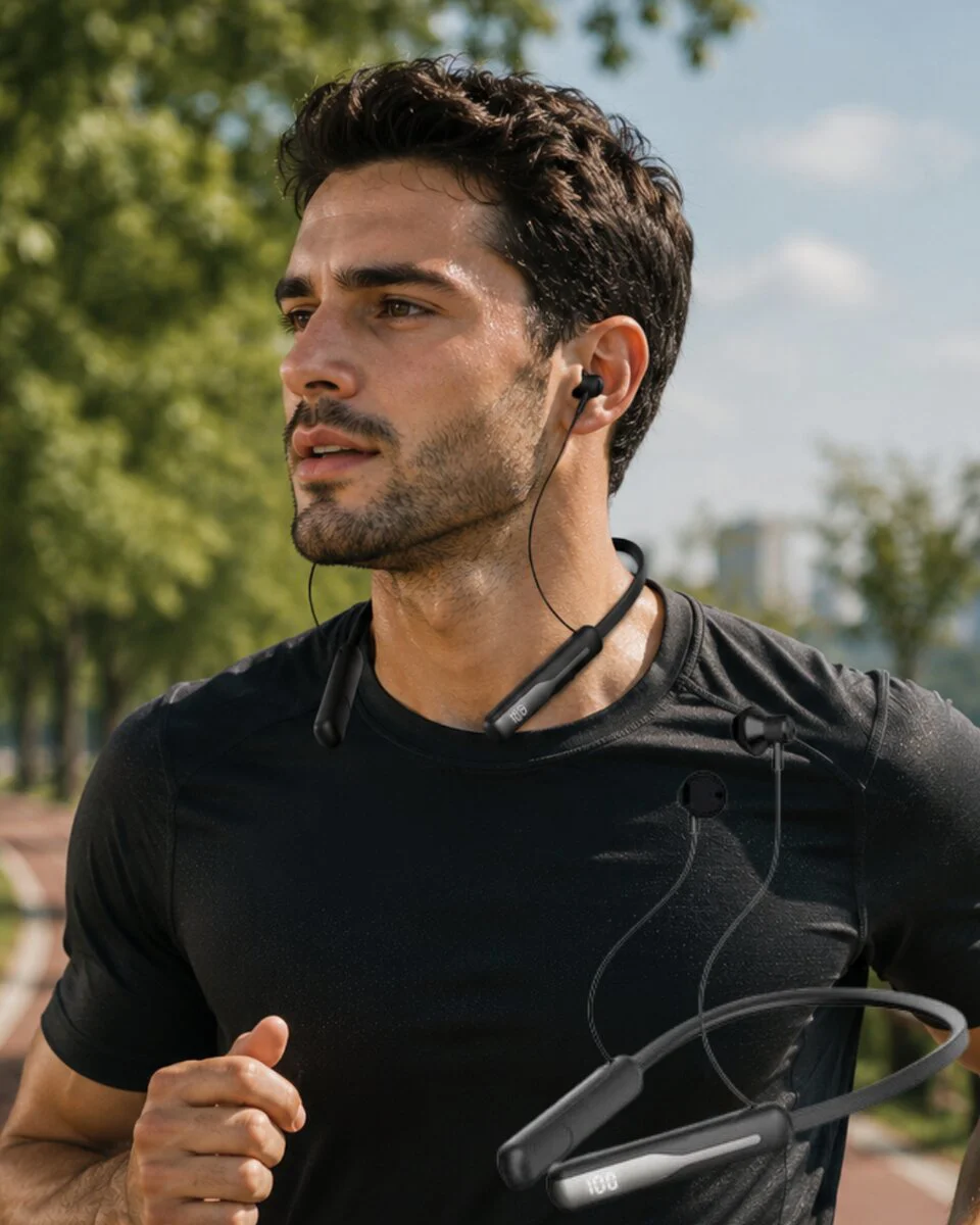 Ses Değiştirme Özellikli Boyun Askılı Bluetooth Spor Kulaklığı